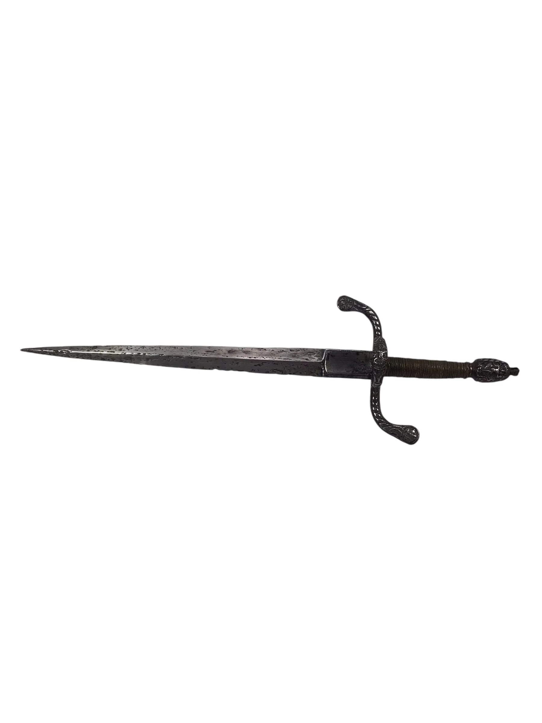 Exquisite 17th Century European Left-Handed Dagger – Combat & Collectible Artifact - Image 6