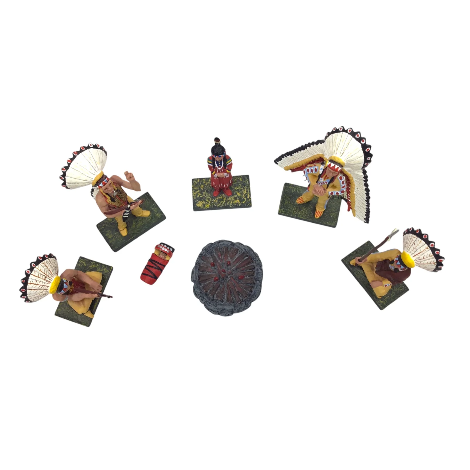Figarti Miniatures The Artist's Club JU5101 Council Fire & 4 Chiefs Sioux/Plains - Image 9