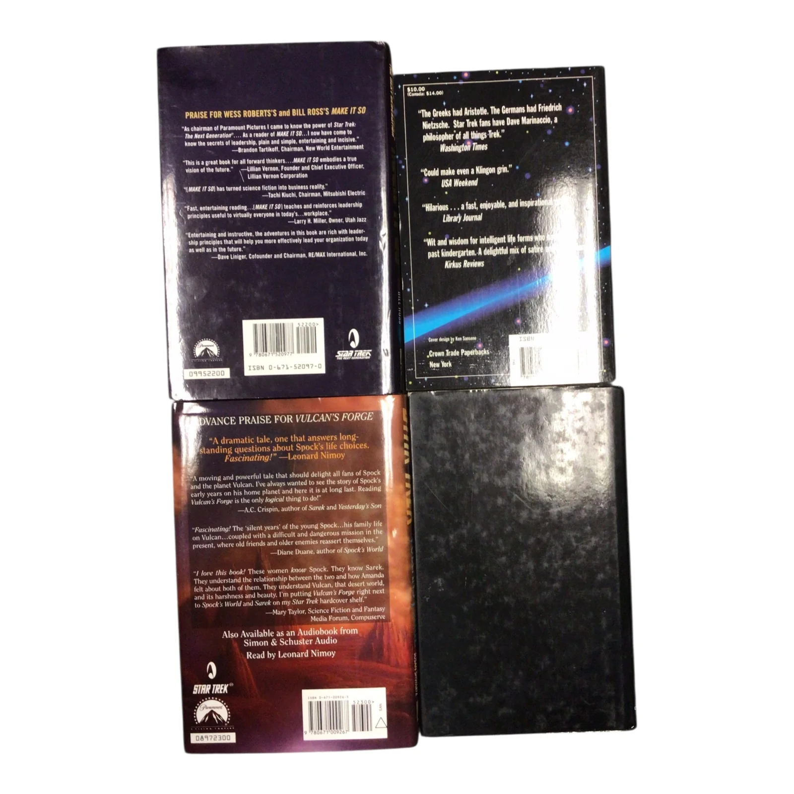 Lot of Four Star Trek Books: Make It So, Vulcan's Forge, & More - Image 2