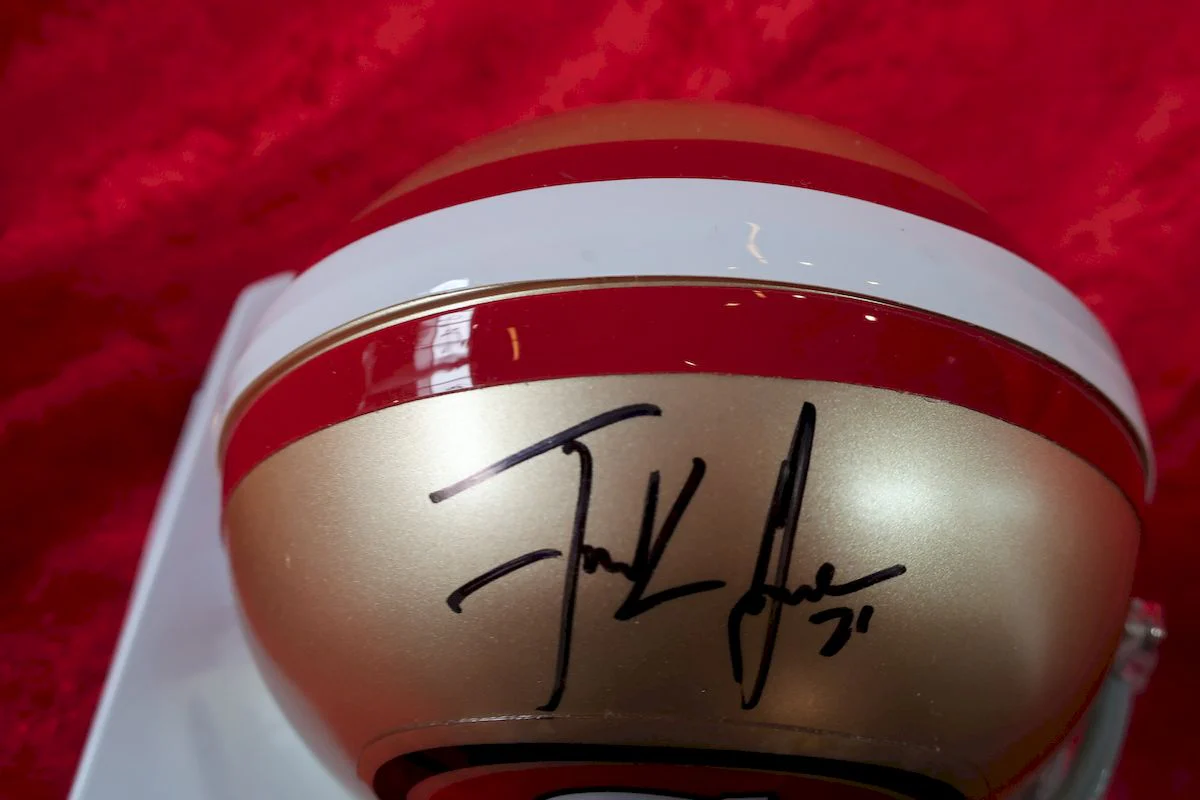 Frank Gore 49ers Certified Authentic Autographed Football Mini Helmet - Image 3