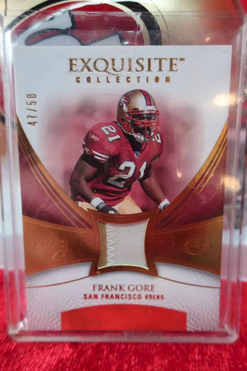 Frank Gore 49ers Certified Authentic Autographed Football Mini Helmet - Image 9