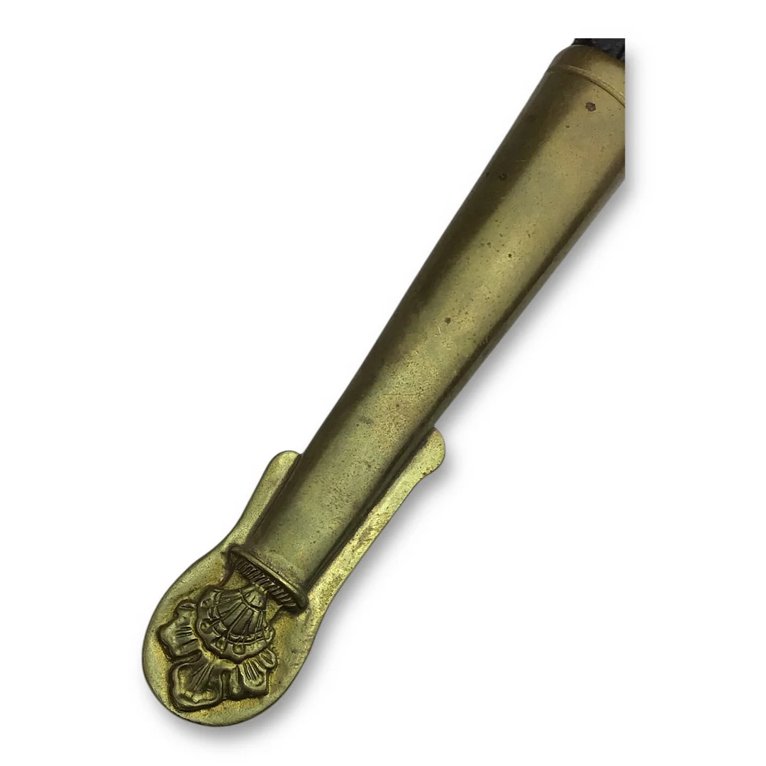 French Naval Administration Dirk Model 1860 Ebony Grip w/ Scabbard - Image 9