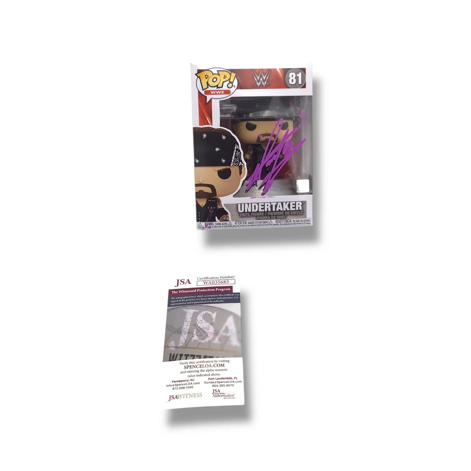 Funko POP! - WWE (#81) Undertaker Vinyl Figure | Signed