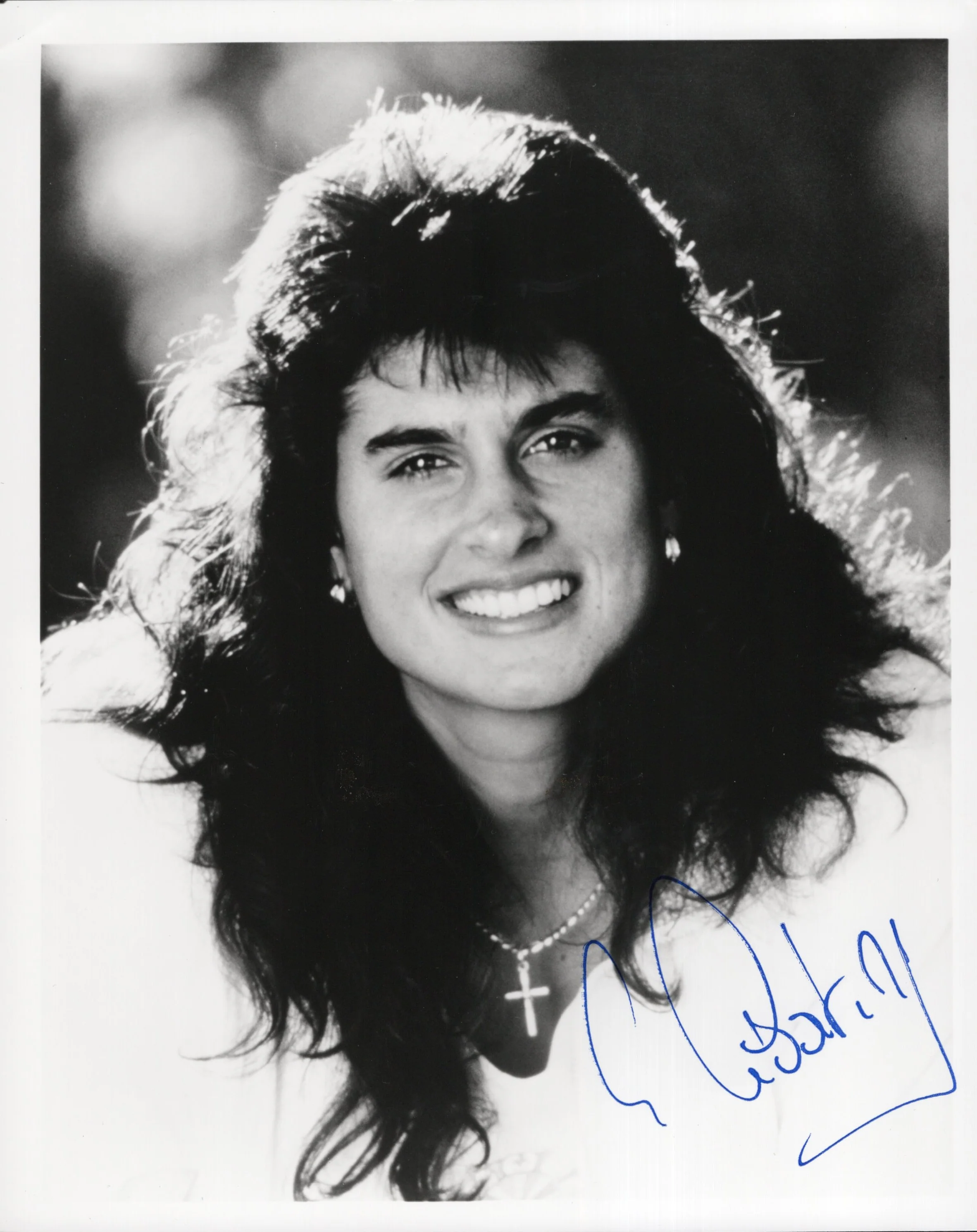 Gabriela Sabatini Signed Photo 8x10 B&W, Tennis Player Gabriela Sabatini Autograph