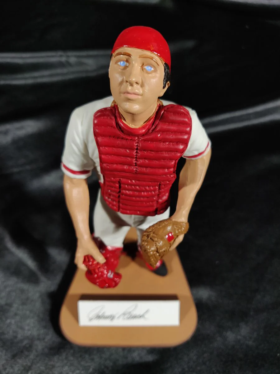Gartlan Johnny Bench Autographed Cold Cast Baseball Figure #1747/1989 Certified - Image 2