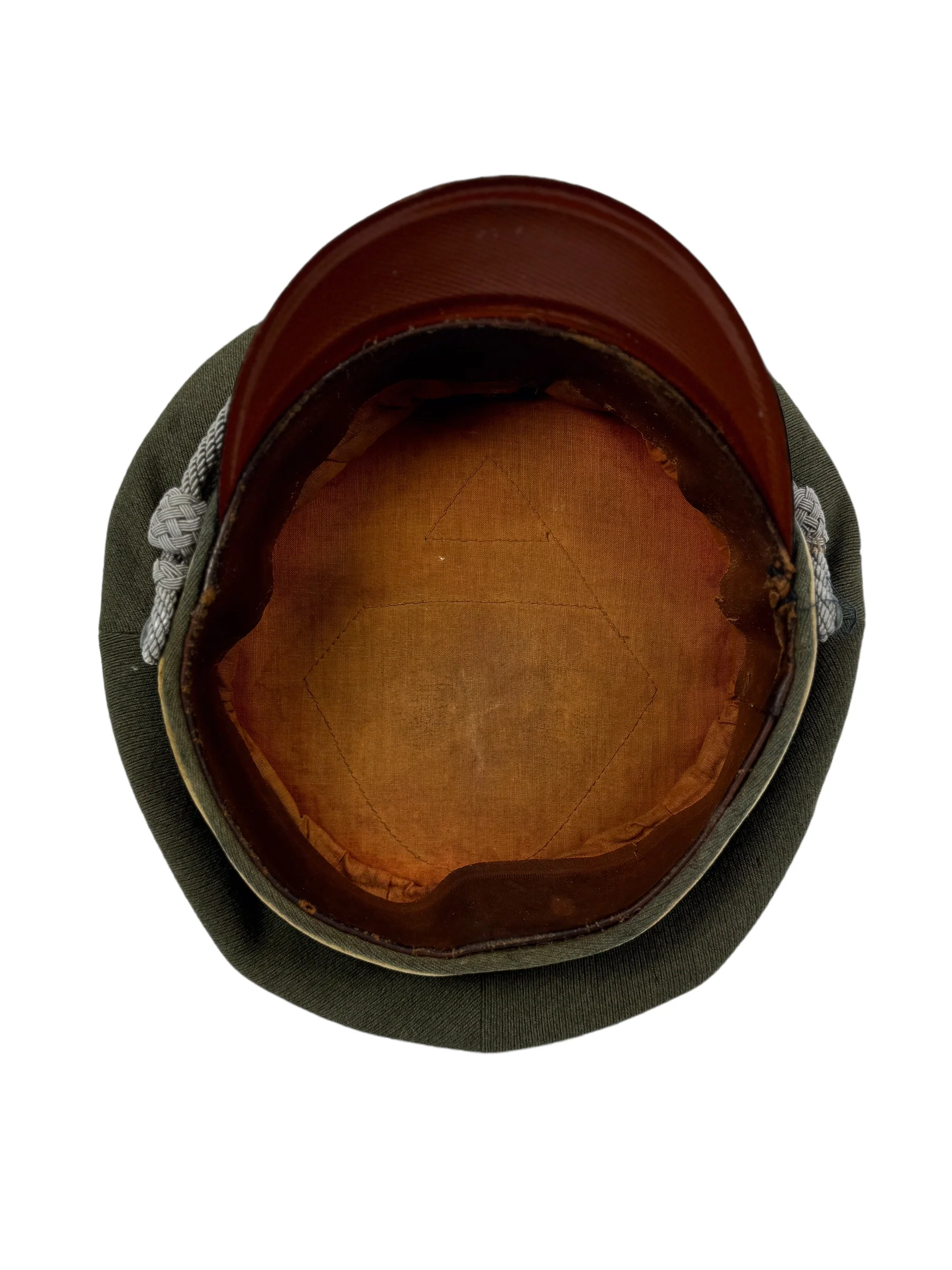 German WW2 Army Heer Infantry Senior Officer Schirmmütze Peaked Hat Cap Visor w/ Bullion Eagle - Image 6