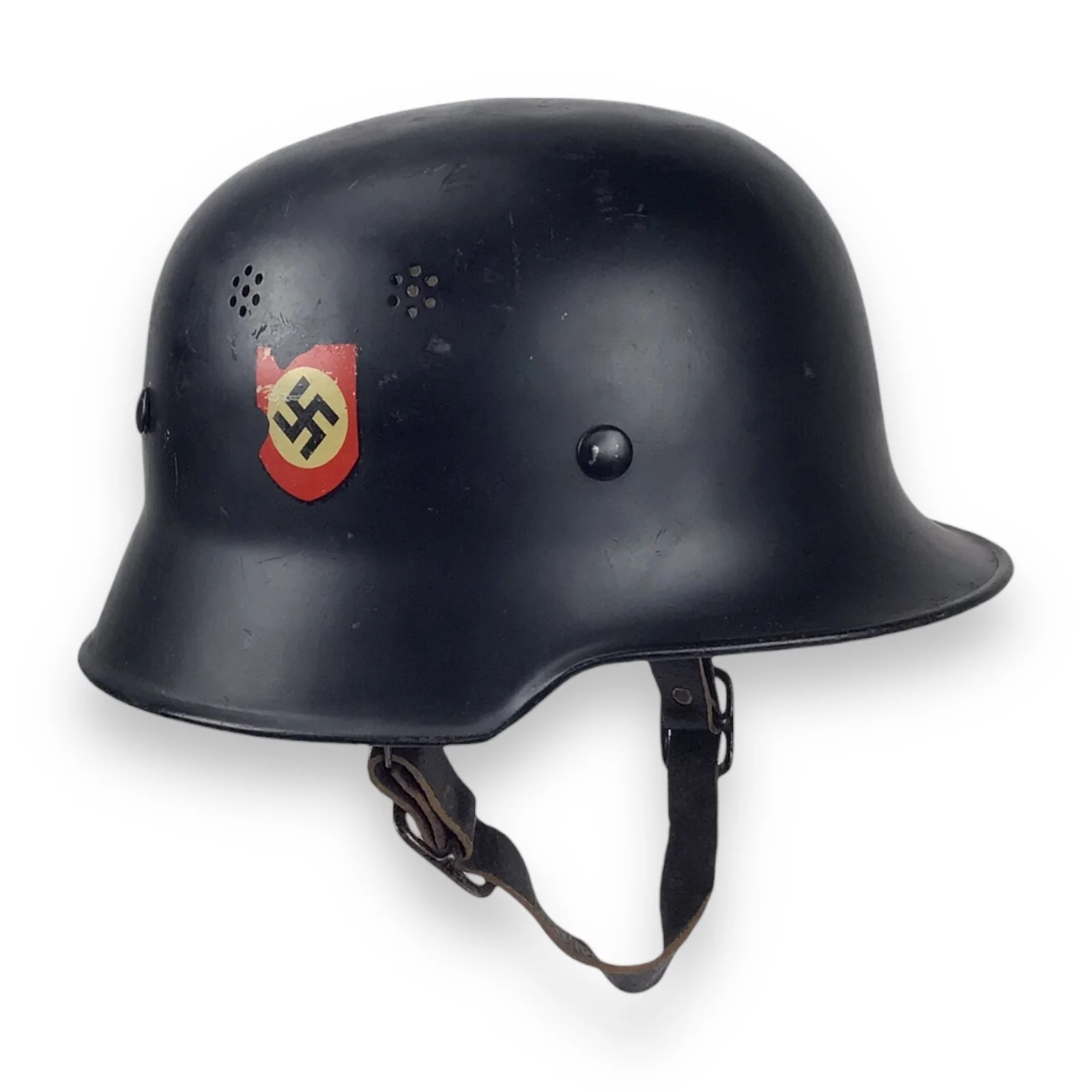 German WW2 M34 Stahlhelm Fire (Civil) Police Steel Helmet - Image 2