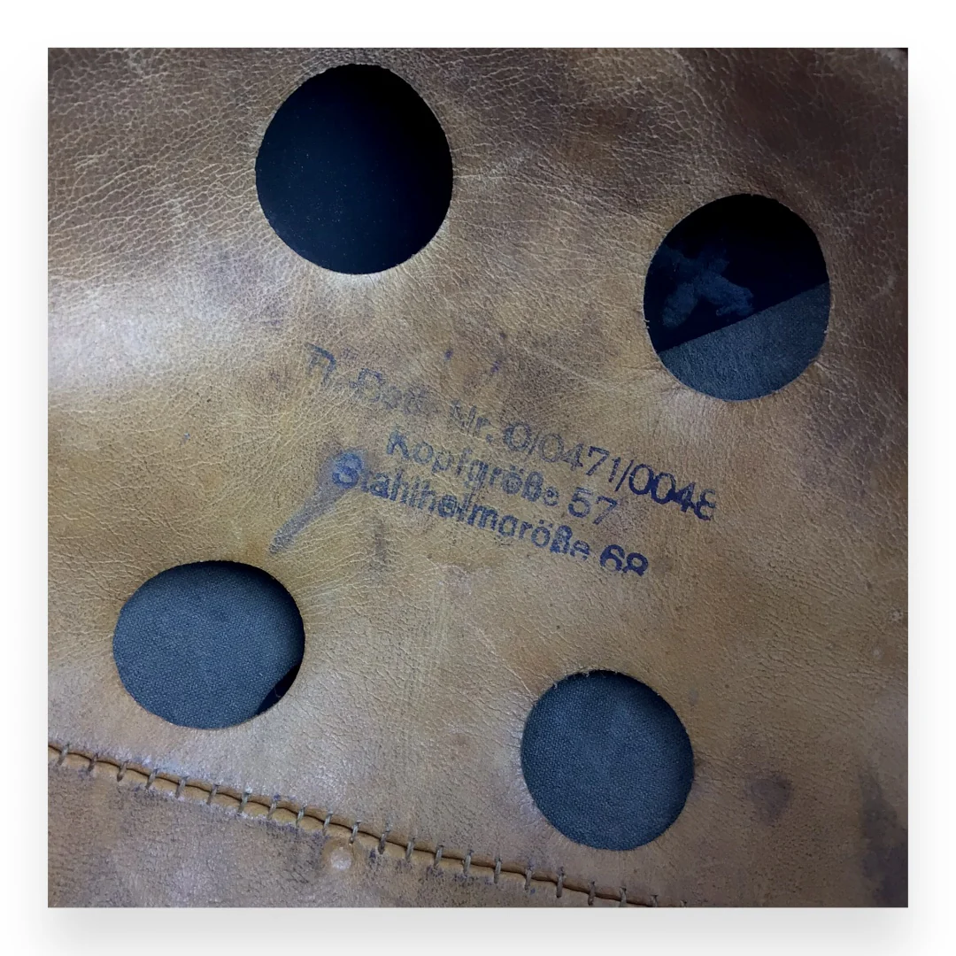 German WW2 M38 Luftwaffe Fallschirmjäger Paratrooper Helmet - ET68, Early War Example - Image 10