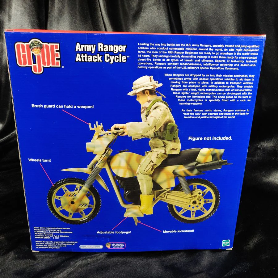 GI Joe Army Rangers Collection - Army Ranger Attack Cycle New Hasbro 2002 - Image 4