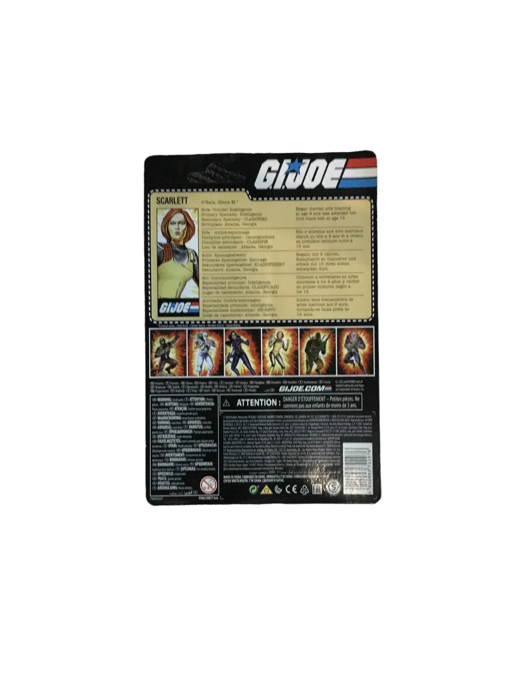 GI Joe Retro Collection Scarlett Figure Hasbro - Image 2