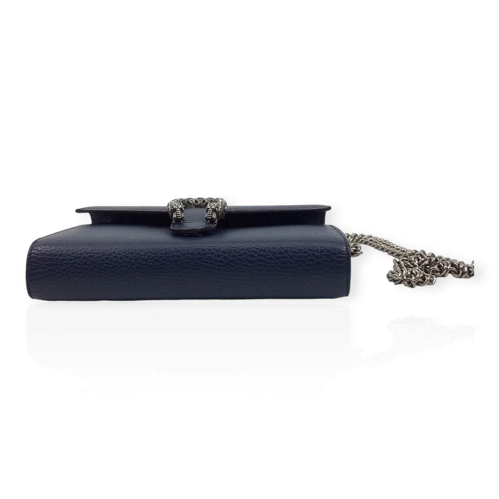 Gucci Dionysus WOC - Navy Calfskin Leather & Crystal Horseshoe Closure - Image 3