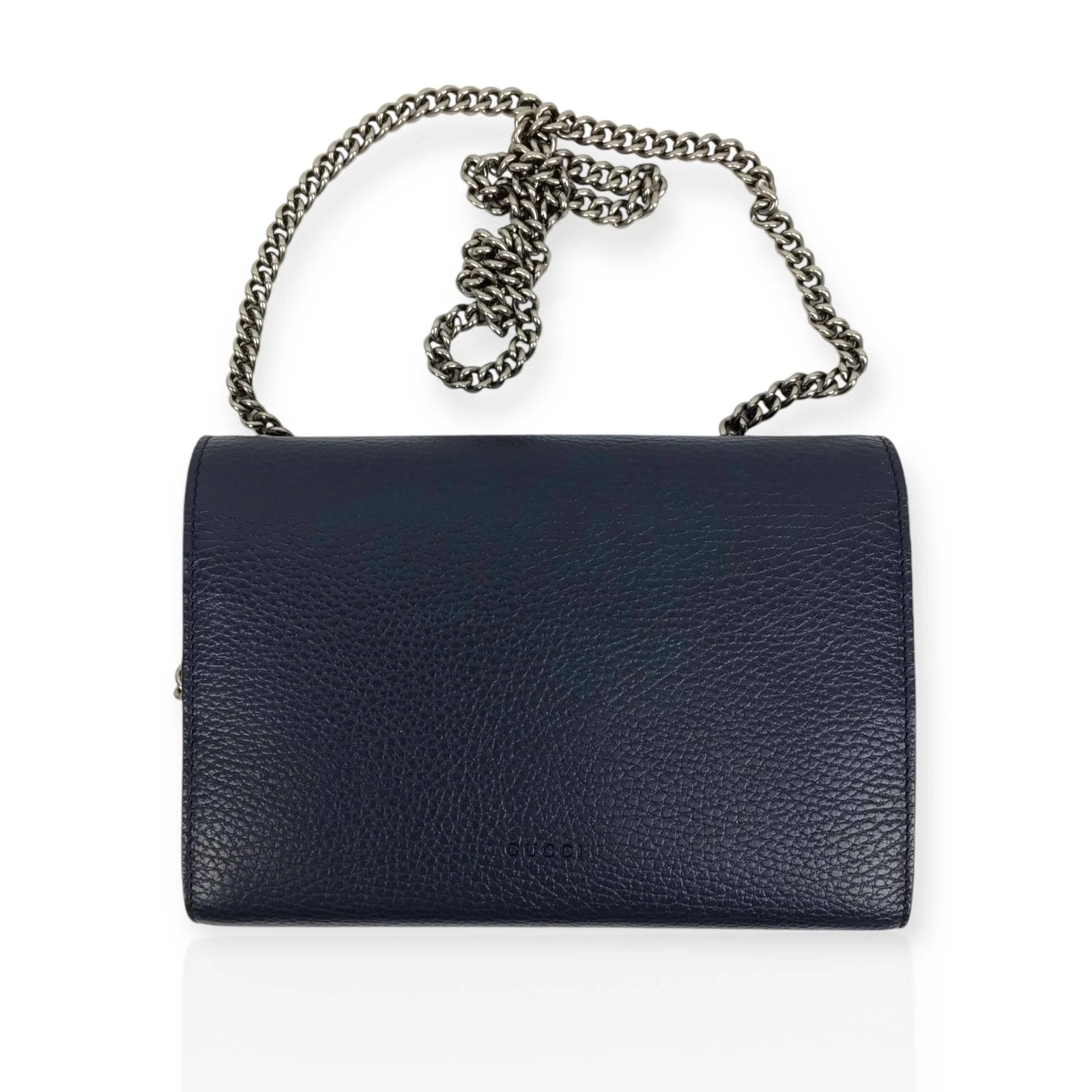 Gucci Dionysus WOC - Navy Calfskin Leather & Crystal Horseshoe Closure - Image 6