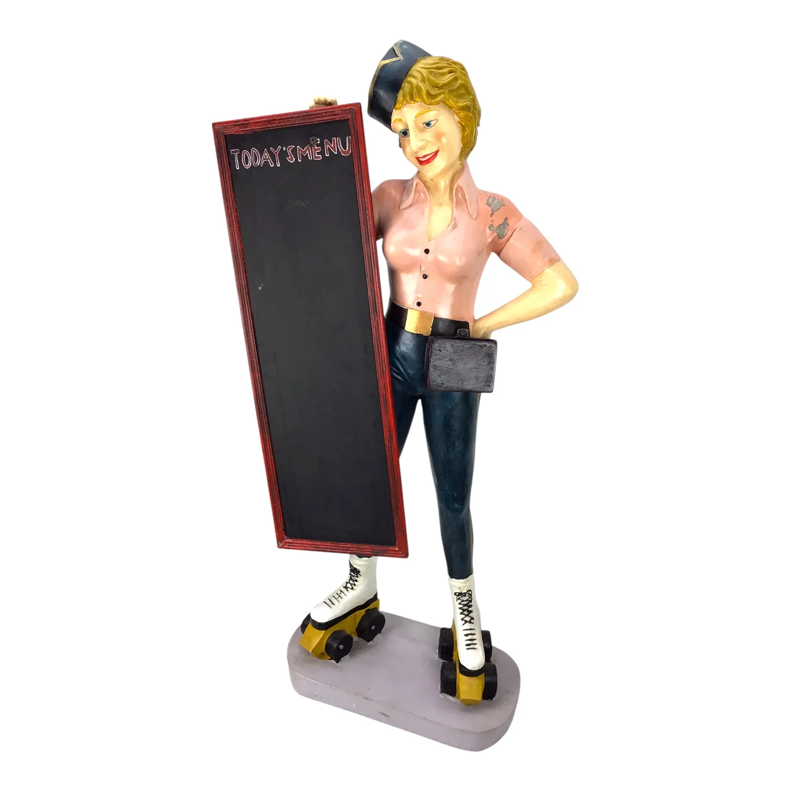 Hand Made Vintage Wooden Car Hop Waitress Menu Holder - Image 2