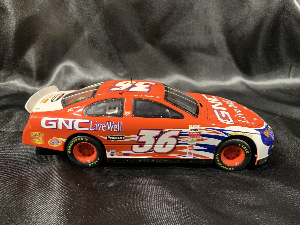 Hank Parker Jr #36 GNC Live Well 2001 Authentics 1/24 Scale NASCAR Busch Diecast - Image 3