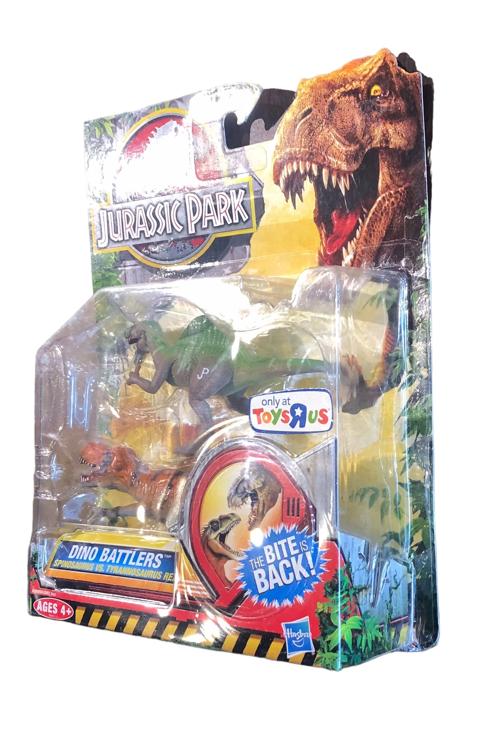 Hasbro 2012 Jurassic Park Dino Battlers Spinosaurus vs Tyrannosaurus Rex Action Figures - Image 2