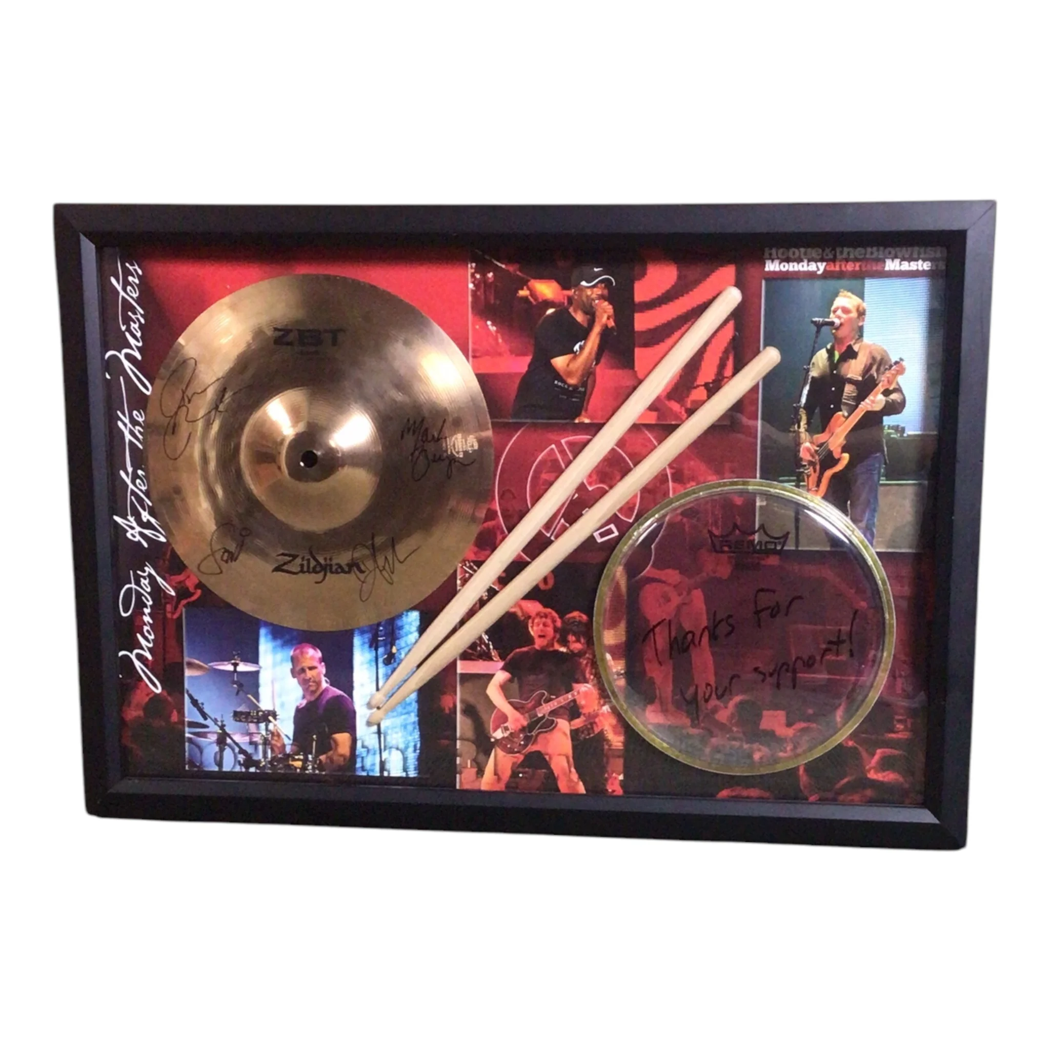 Hootie & The Blowfish Monday After the Masters Signed Music Memorabilia Display