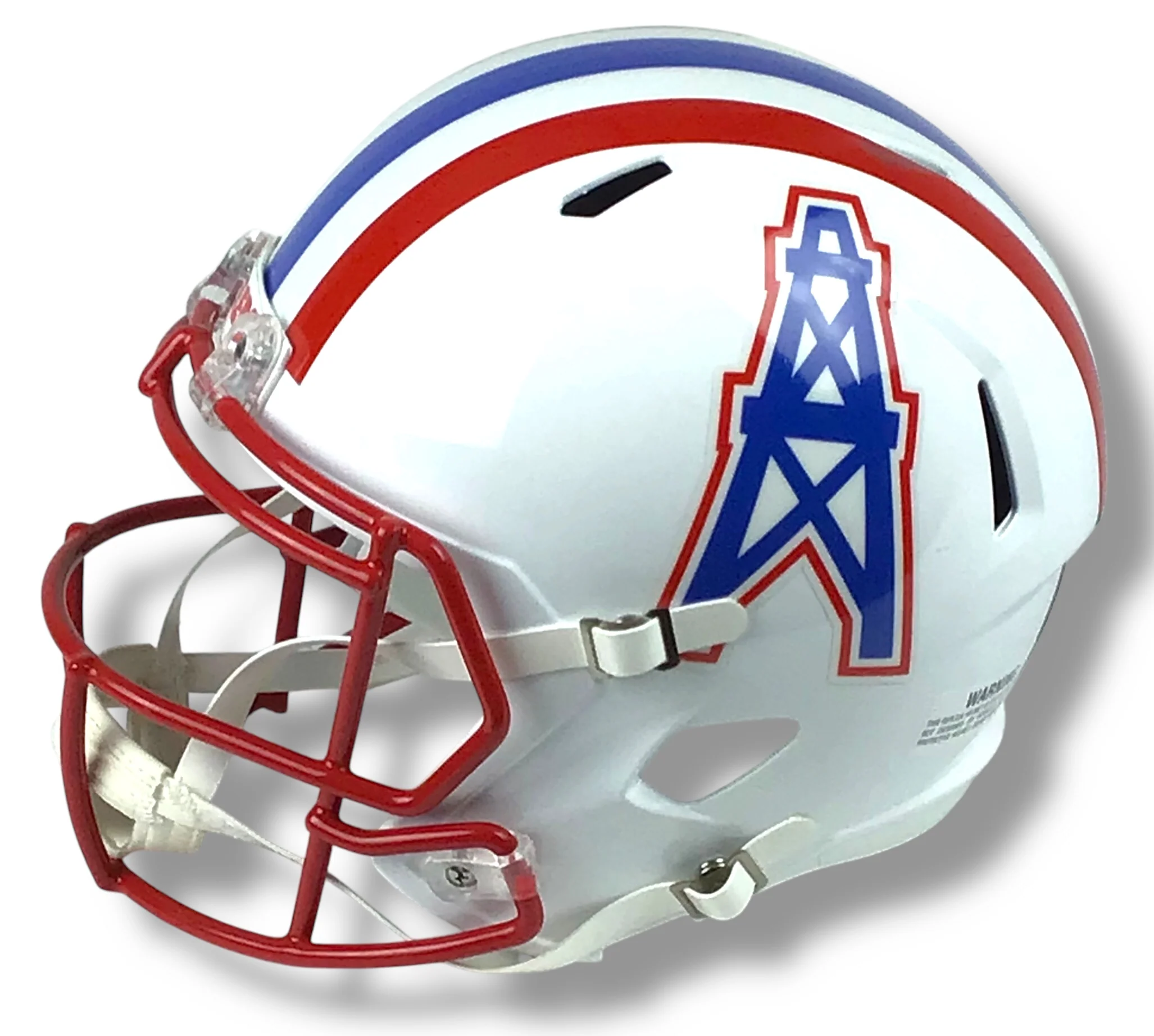 Houston Oilers 1981 to 1998 Throwback Speed Riddell Replica Football Helmet - Image 2