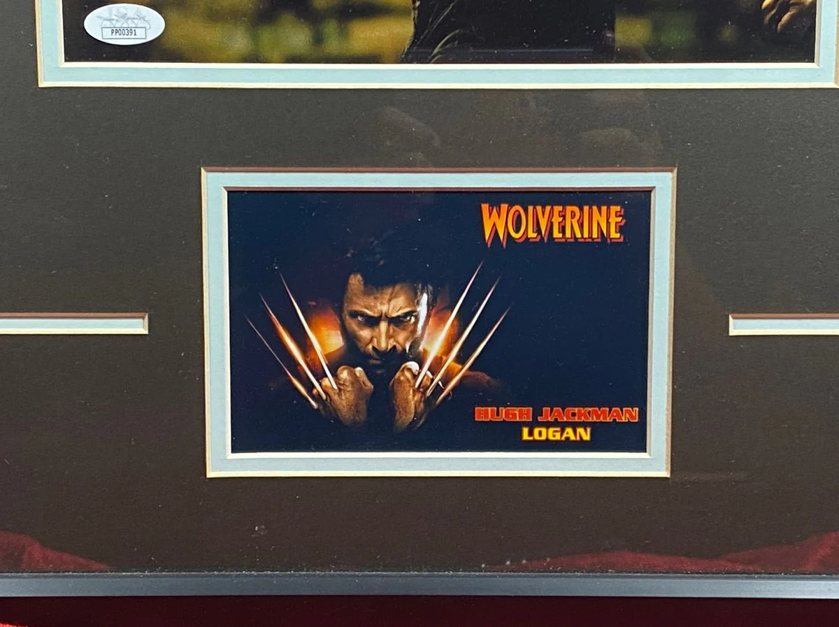Hugh Jackman Autographed 8x10" Photo in 16x18" Frame JSA COA - Image 3