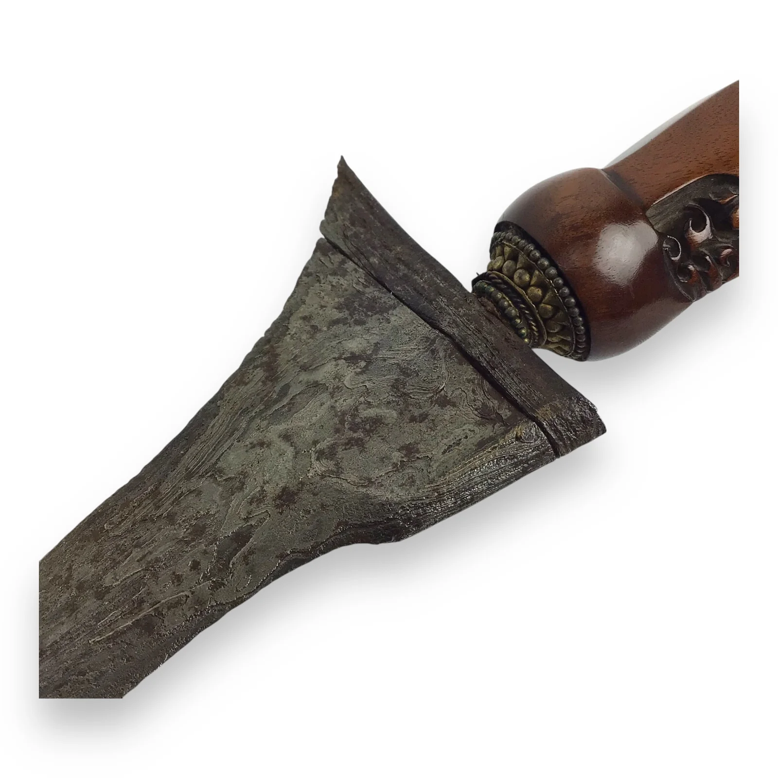 Indonesian Javanese 18th-19thC Pamor Keris Kris Meteorite Blade Sword - Image 16