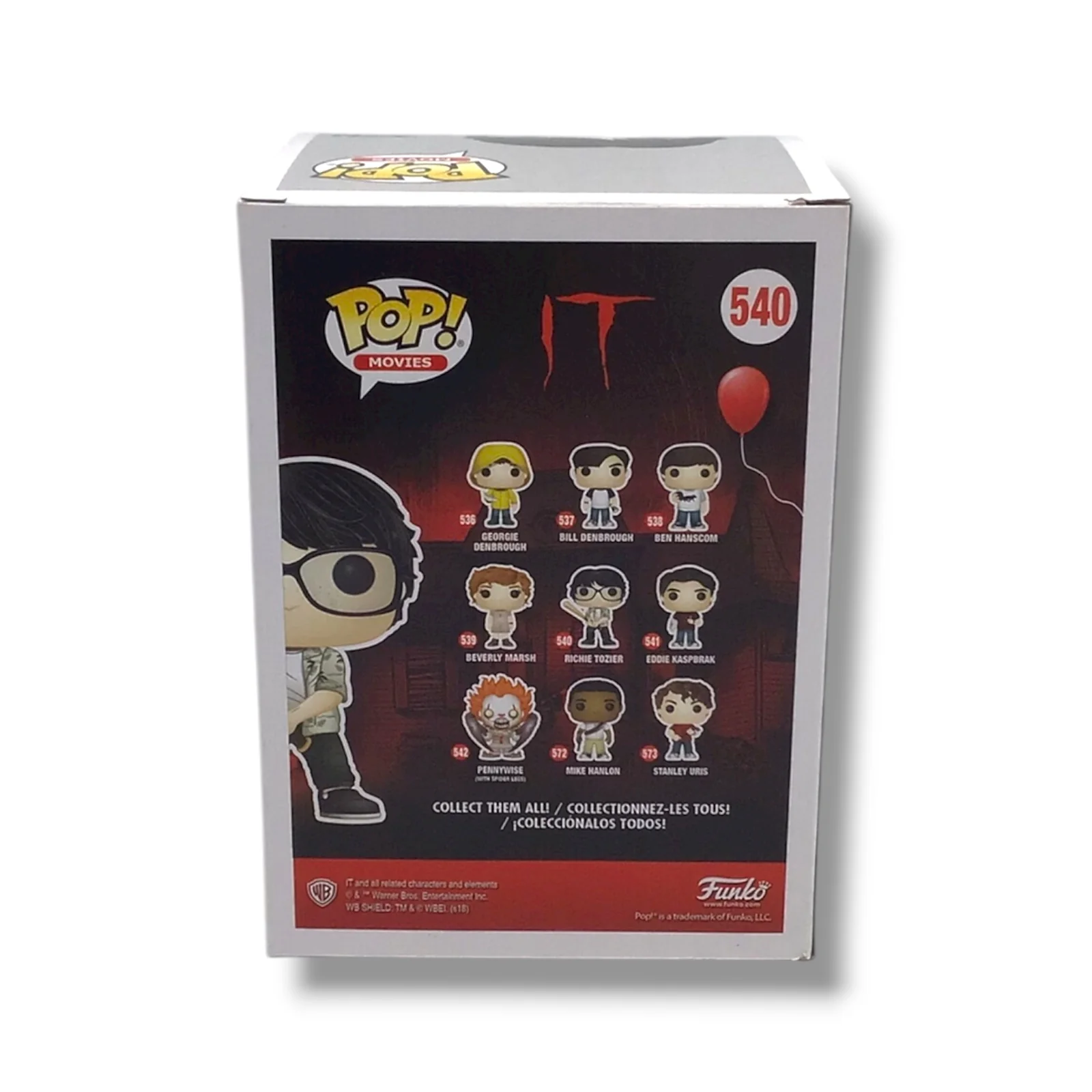 IT (#540) Richie Tozier Funko POP! Signed Finn Wolfhard (JSA Certified) - Image 2