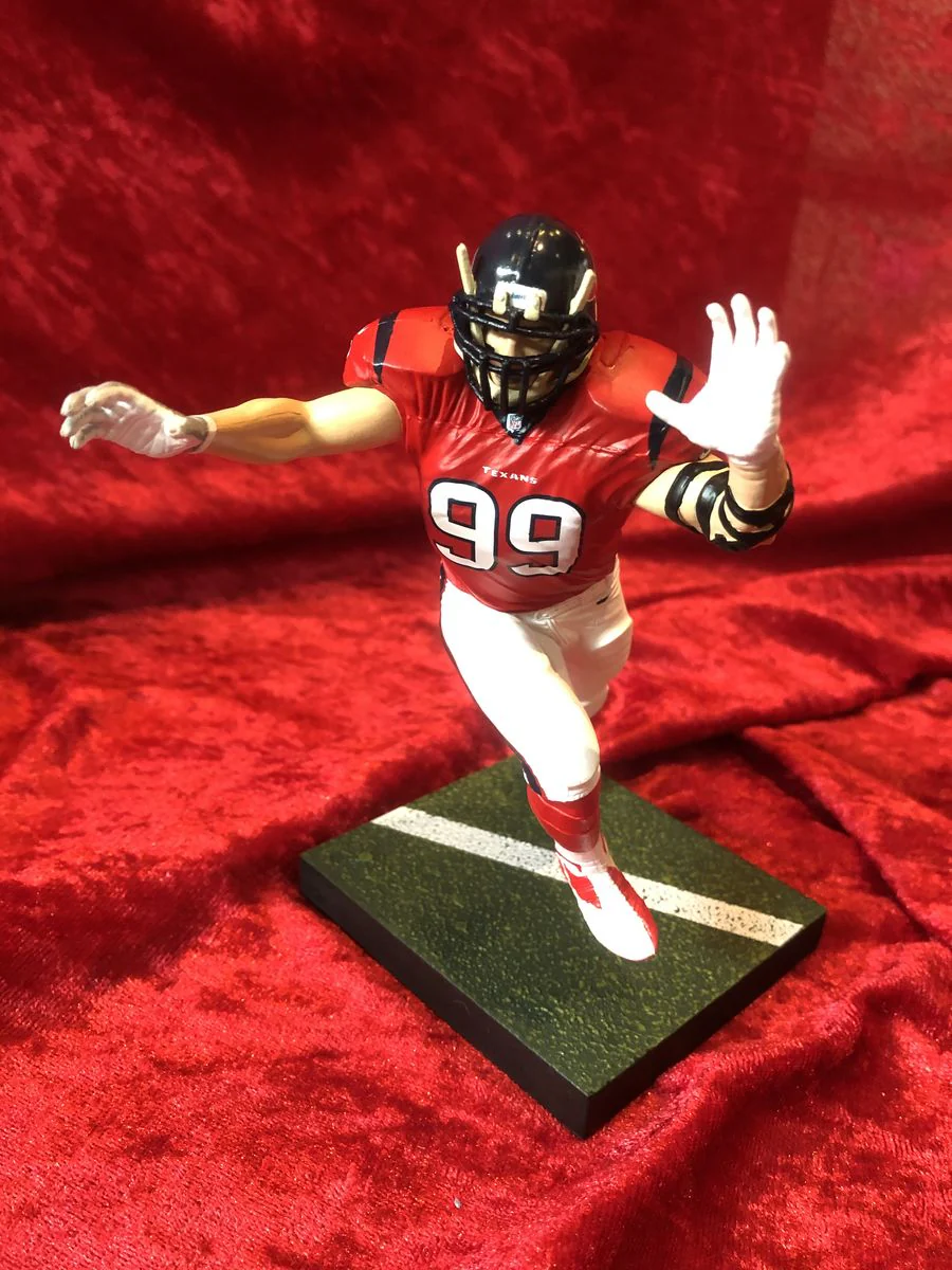 J.J. Watt Texans Certified Authentic Autographed Mini-Helmet Shadowbox - Image 4