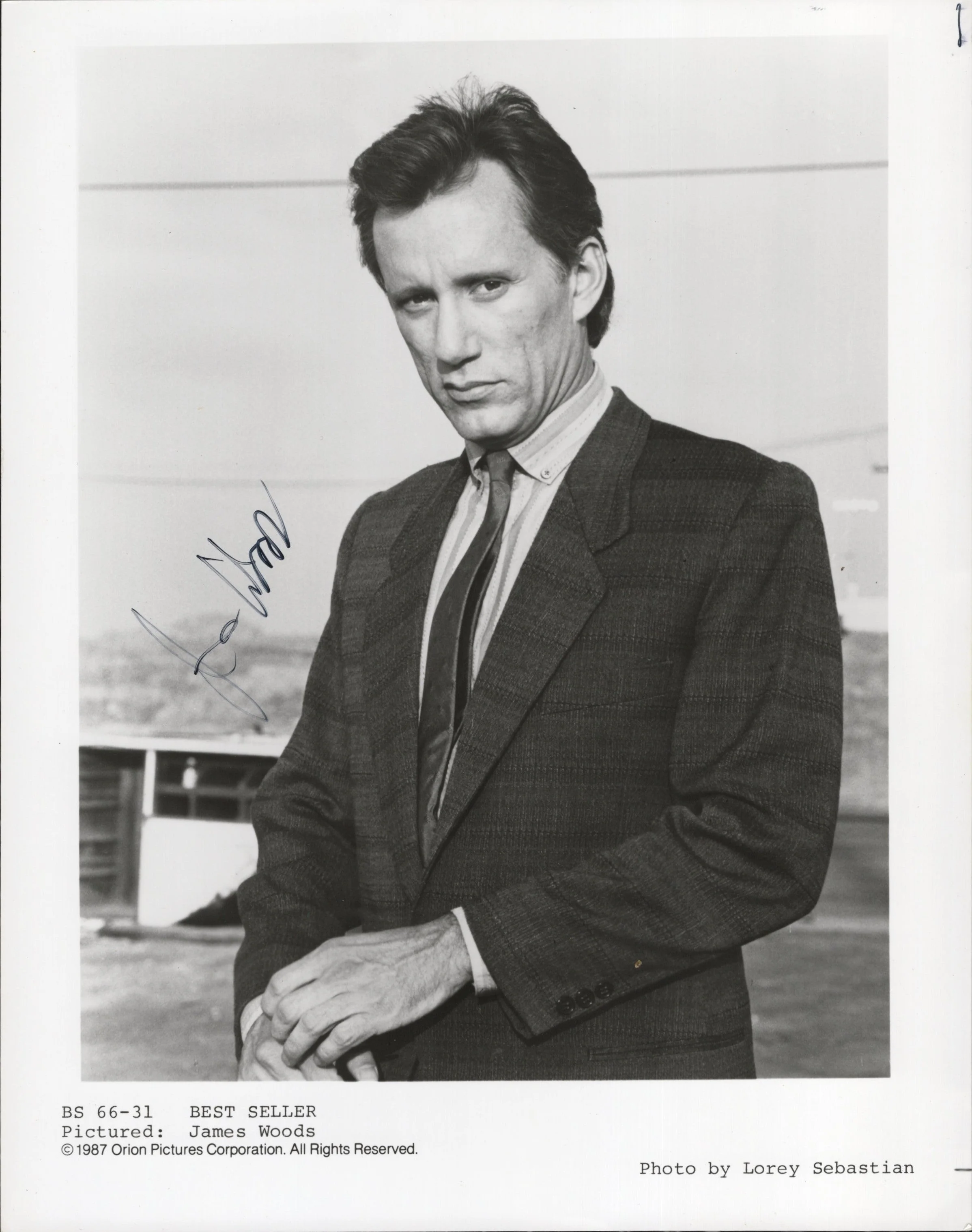 James Woods Signed Photo 8x10 B&W, James Woods Autograph in Best Seller