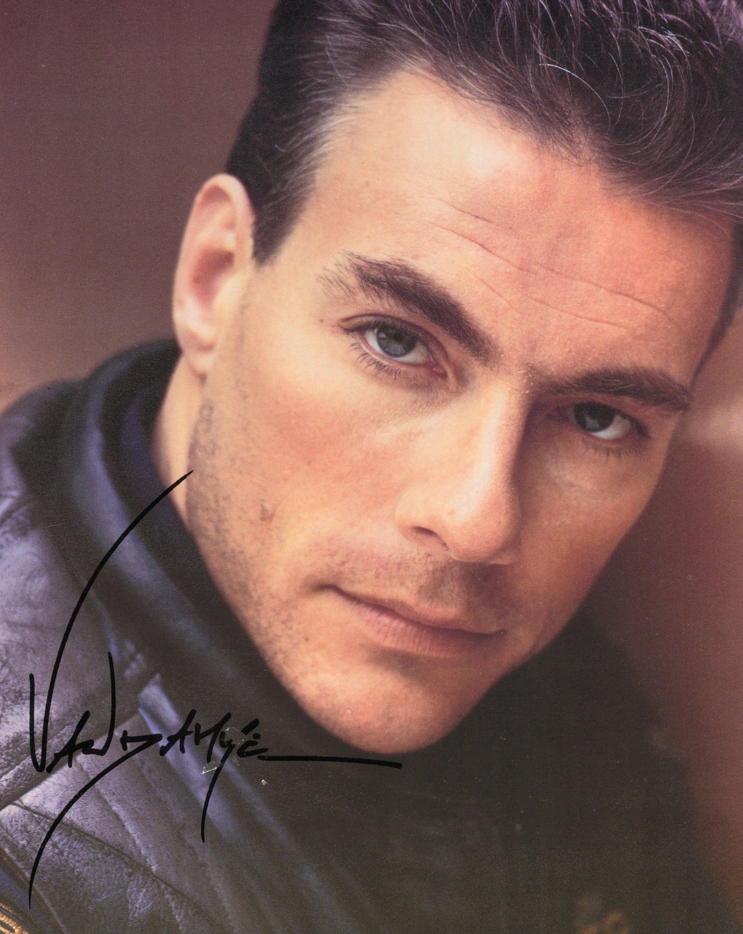 Jean-Claude van Damme Signed Photo 8x10, Jean-Claude van Damme Autograph, Possibly Stamped with Light Damage