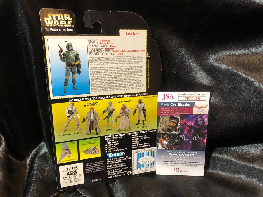 Jeremy Bulloch autographed Boba Fett action figure w/ JSA certification - Image 3