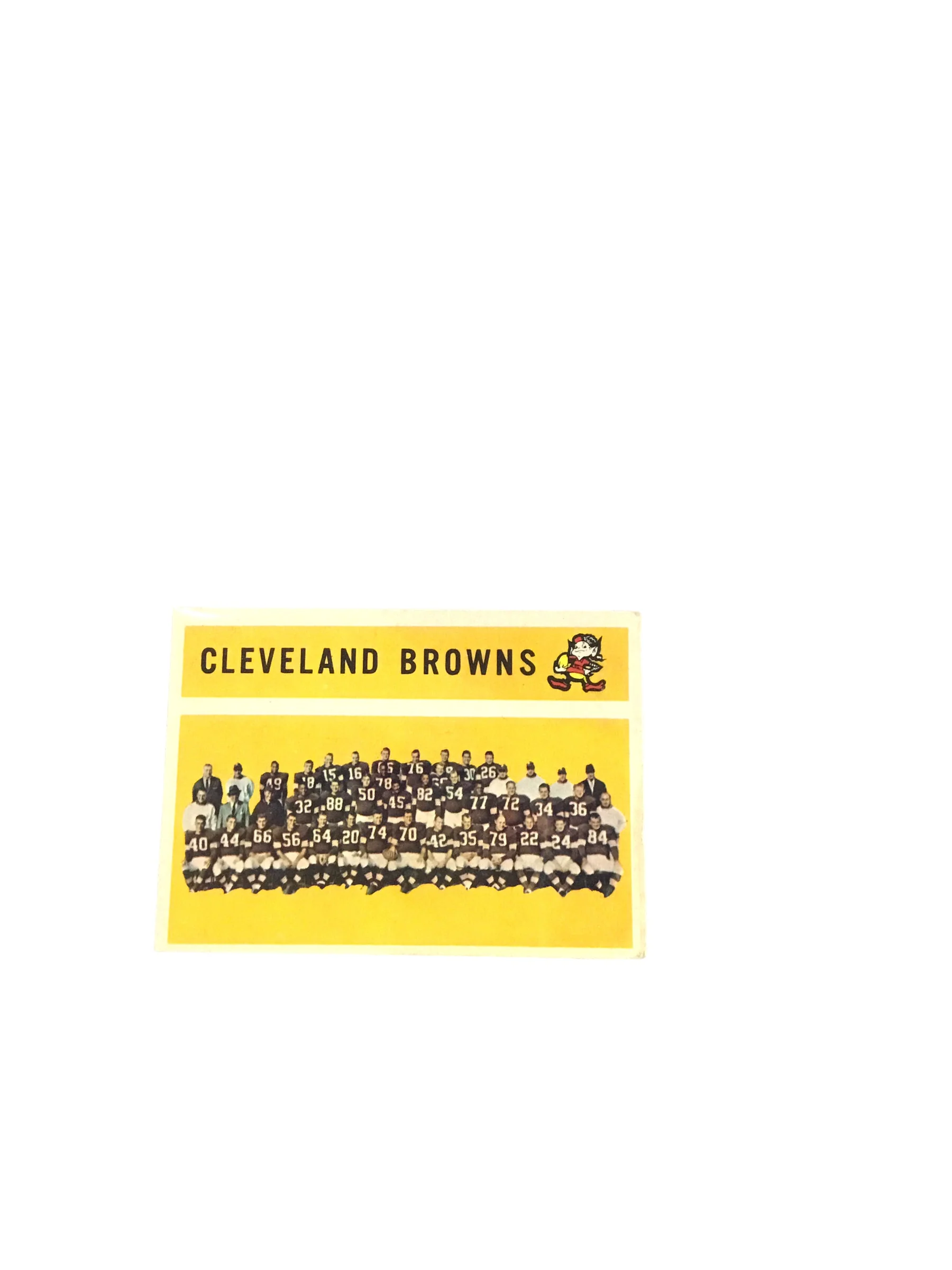 Jim Brown Cleveland Browns Autographed Football Shadowbox with Card and Figure CC#SD0009 - Image 5