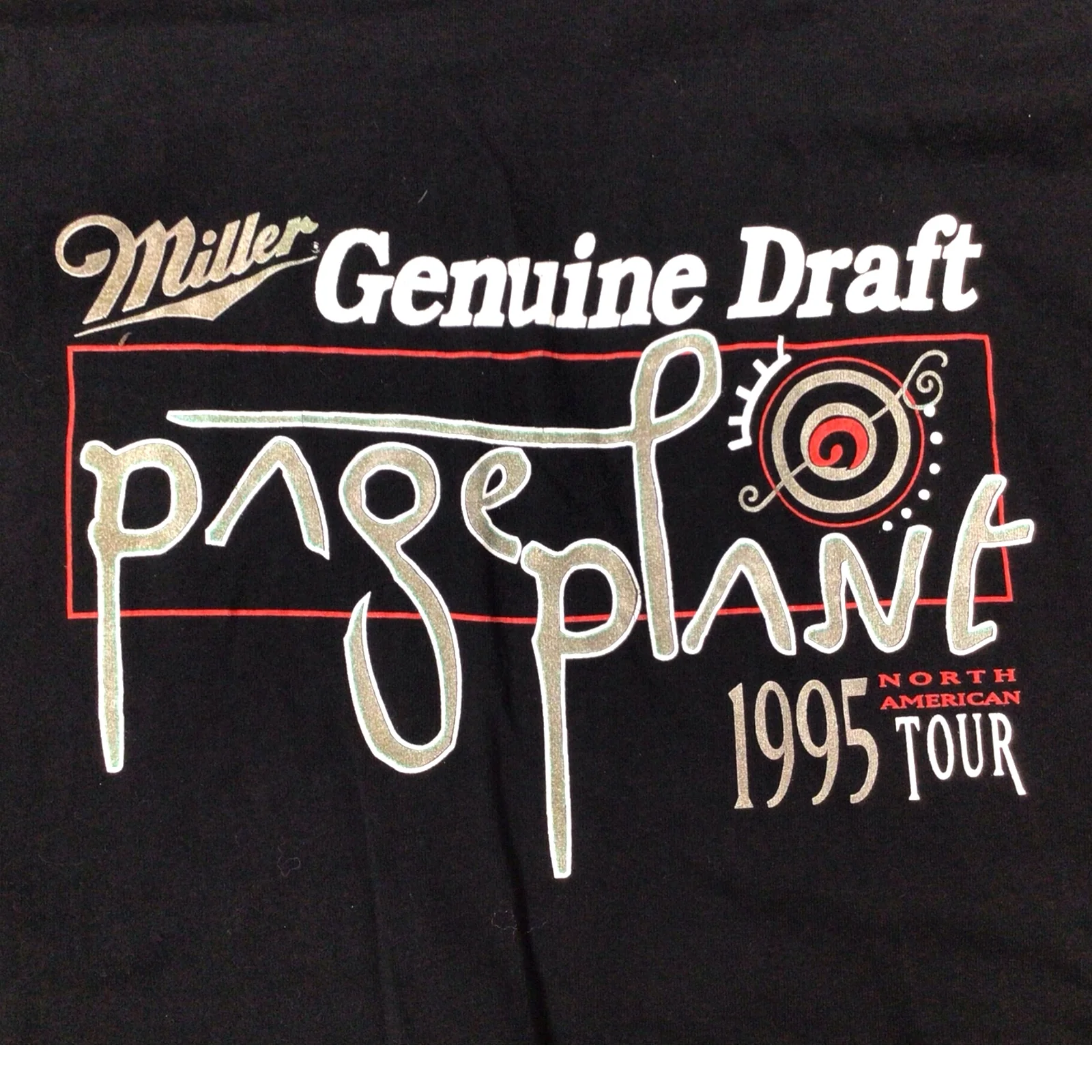 Jimmy Page/Robert Plant 1995 North American Tour - Concert T-Shirt - Image 5