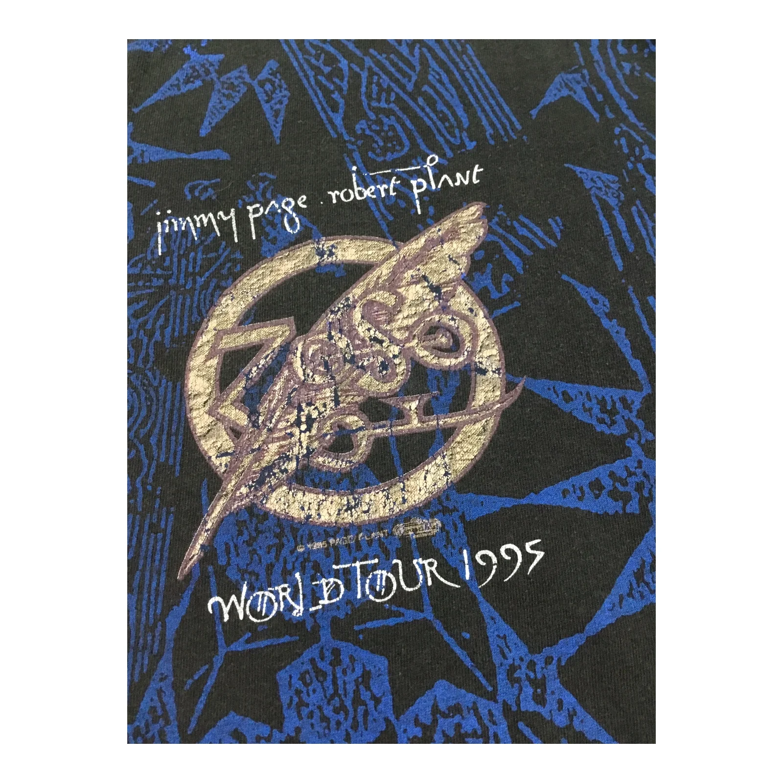 Jimmy Page/ Robert Plant No Quarter World Tour 1995 Concert T-Shirt - Image 2