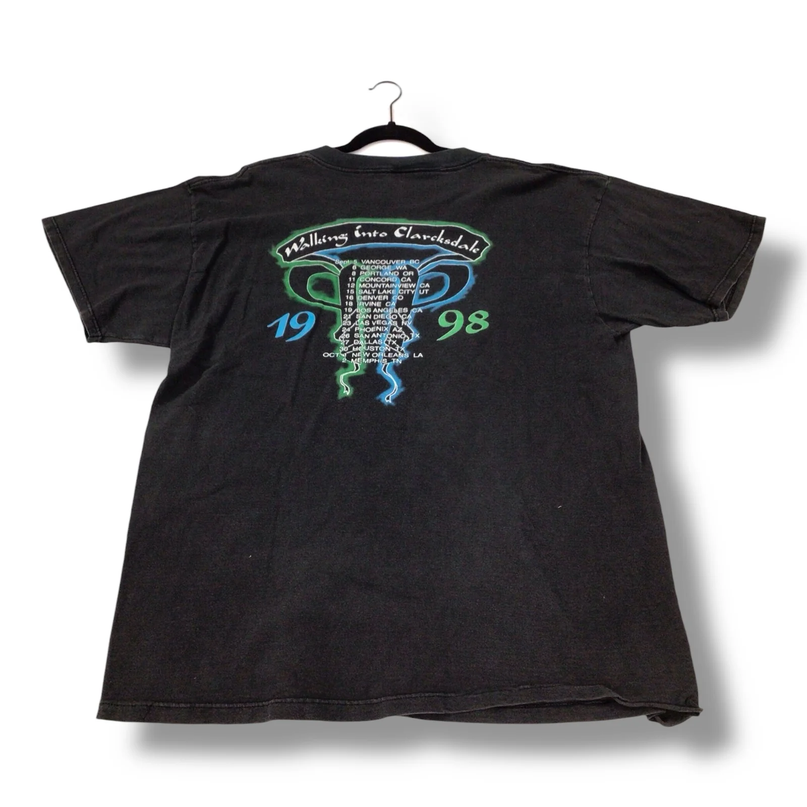 Jimmy Page / Robert Plant Walking Into Clarcksdale 98' Tour Concert T-Shirt - Image 3