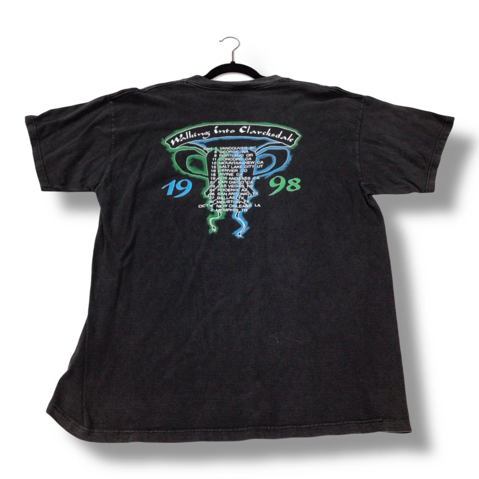 Jimmy Page/Robert Plant Walking Into Clarcksdale 98' Tour - Concert T-Shirt - Image 3