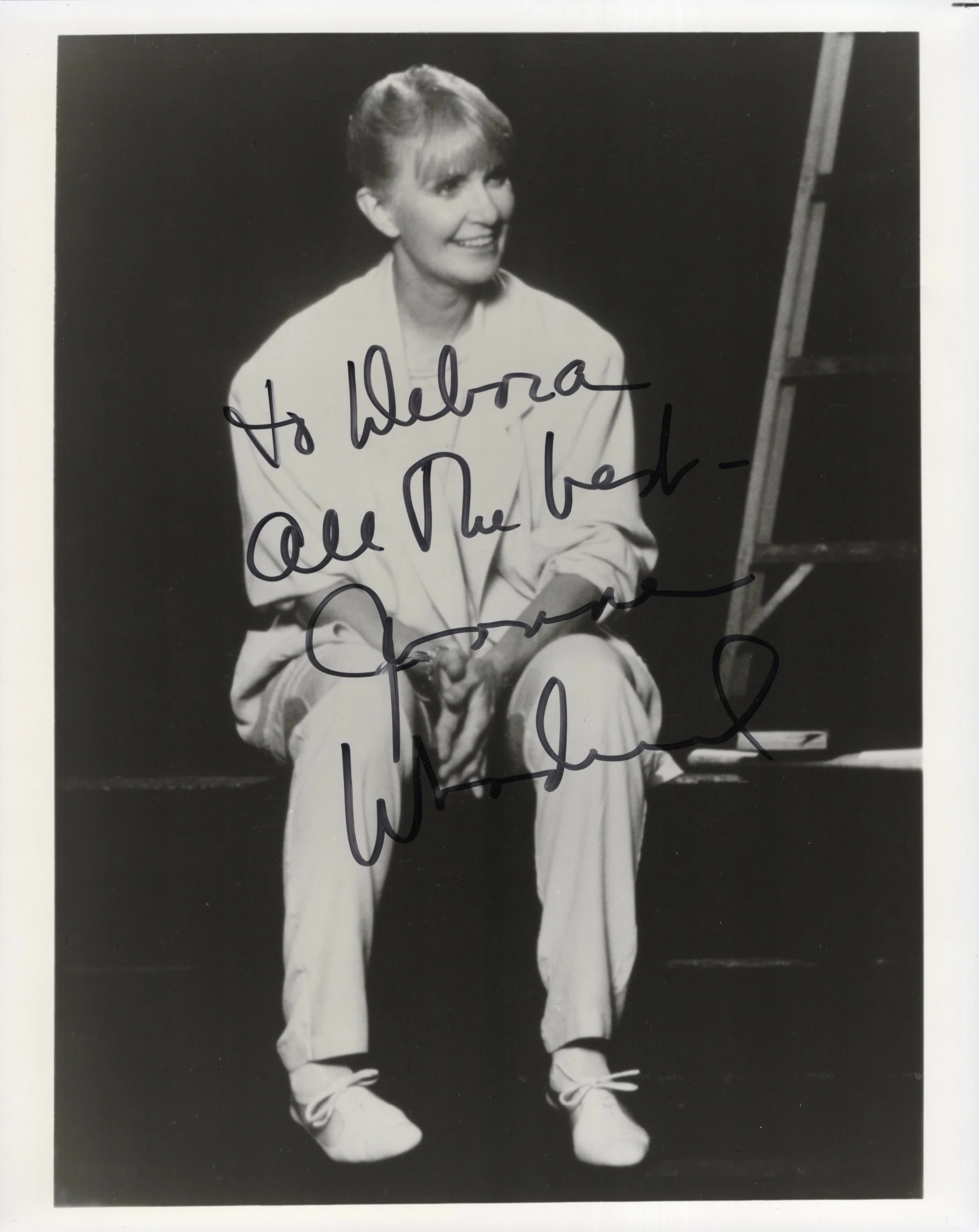 Joanne Woodward Signed Photo 8x10 Personalized "To Deborah All The Best", Joanne Woodward Autograph B&W