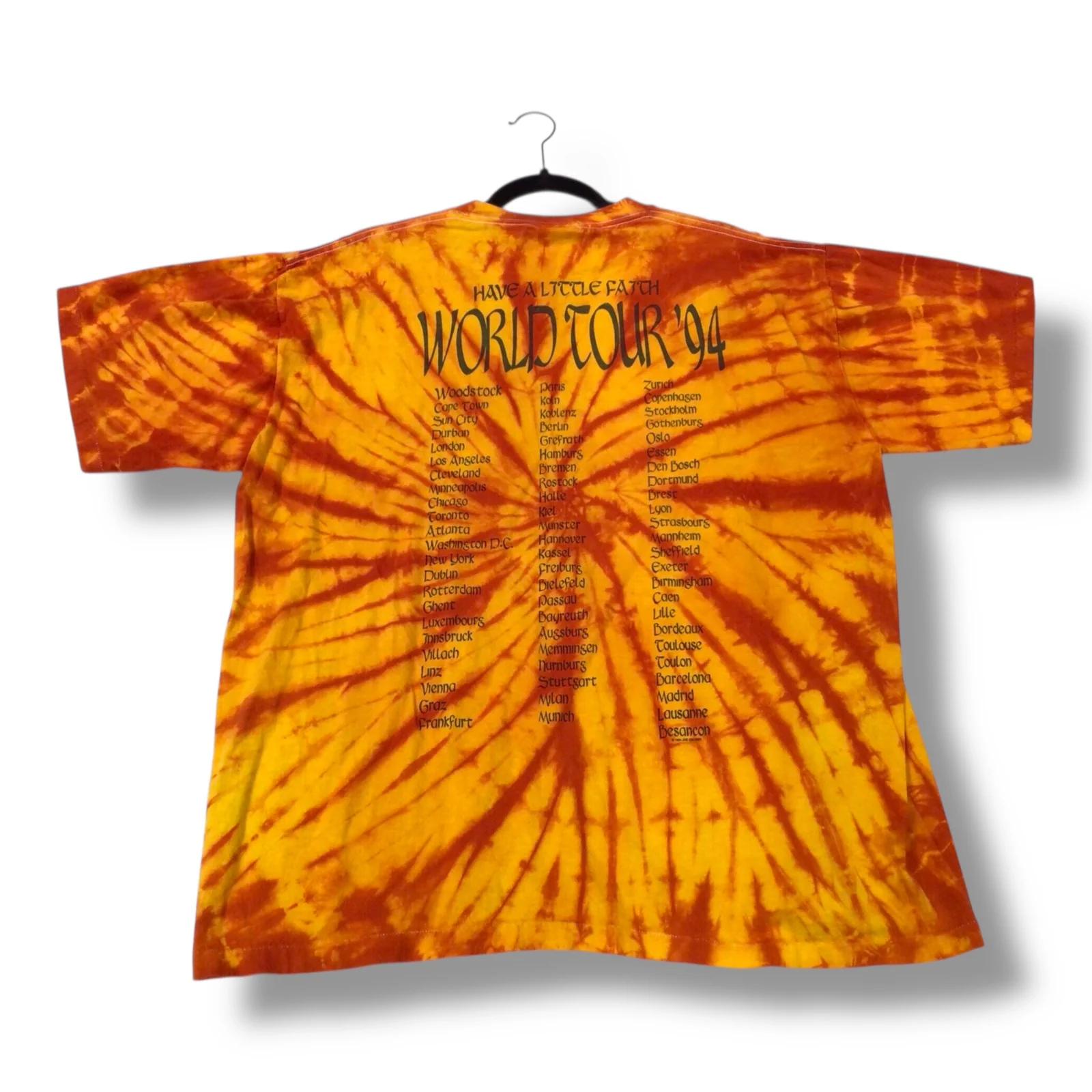 Joe Cocker Have a Little Faith 1994 World Tour - Concert T-Shirt - Image 2