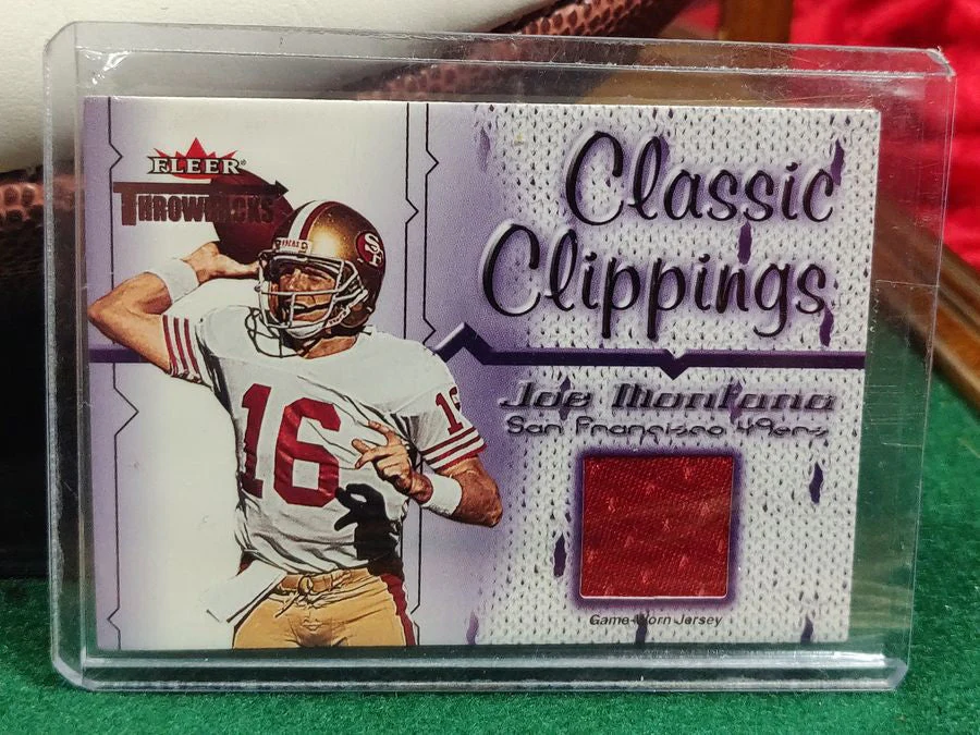 Joe Montana Signed Football Shadowbox 49ers HOF 2000 Ball w/ Card & Figure - Image 8