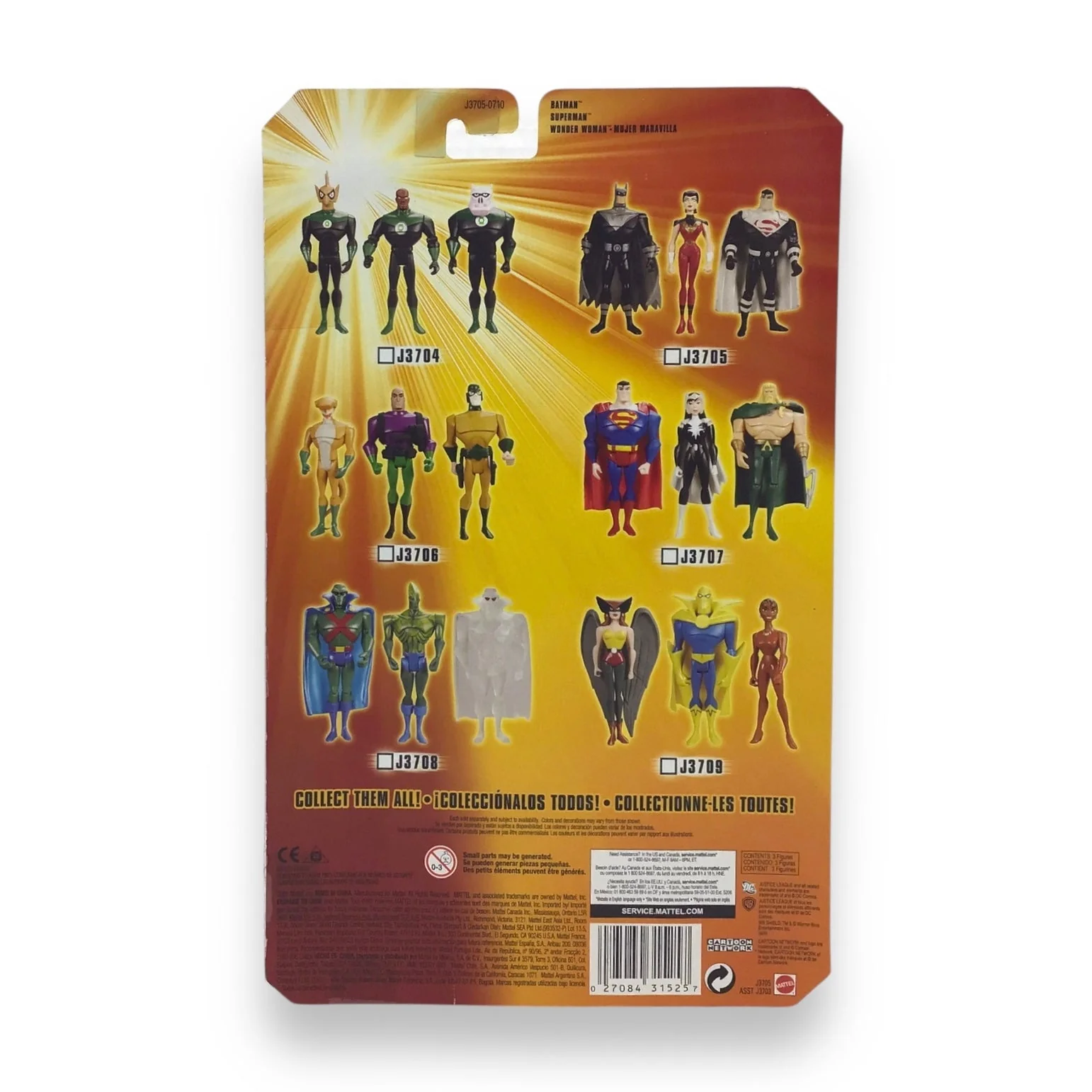 Justice League Unlimited Batman Superman Wonder Woman Mattel 2005 NIB - Image 3