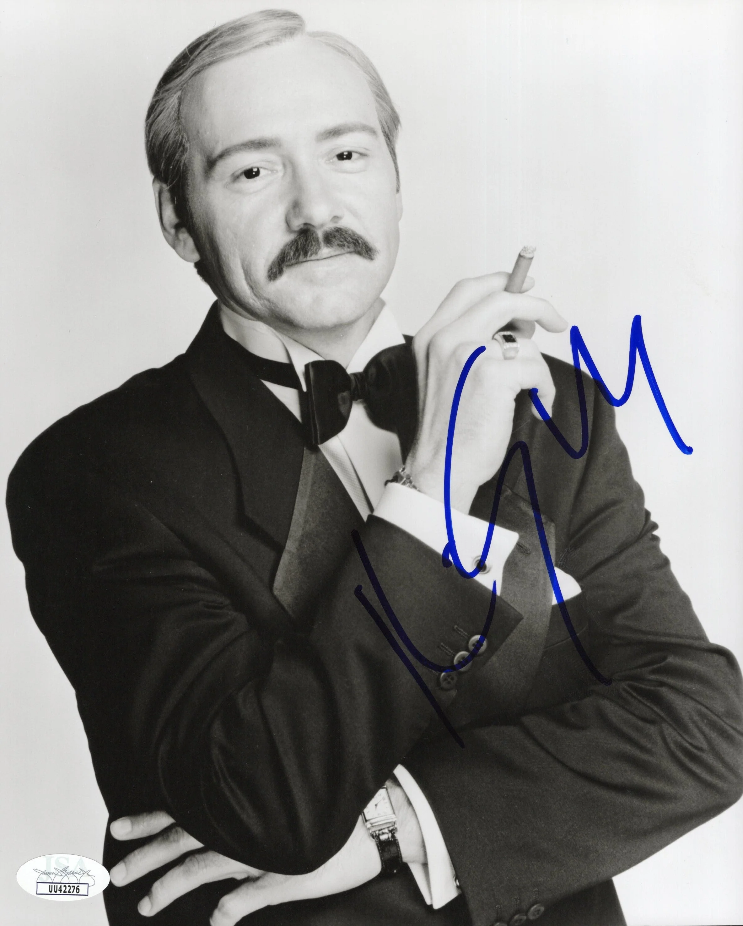 Kevin Spacey Signed Photo 8x10 House of Cards B&W Tuxedo JSA PSA Certified