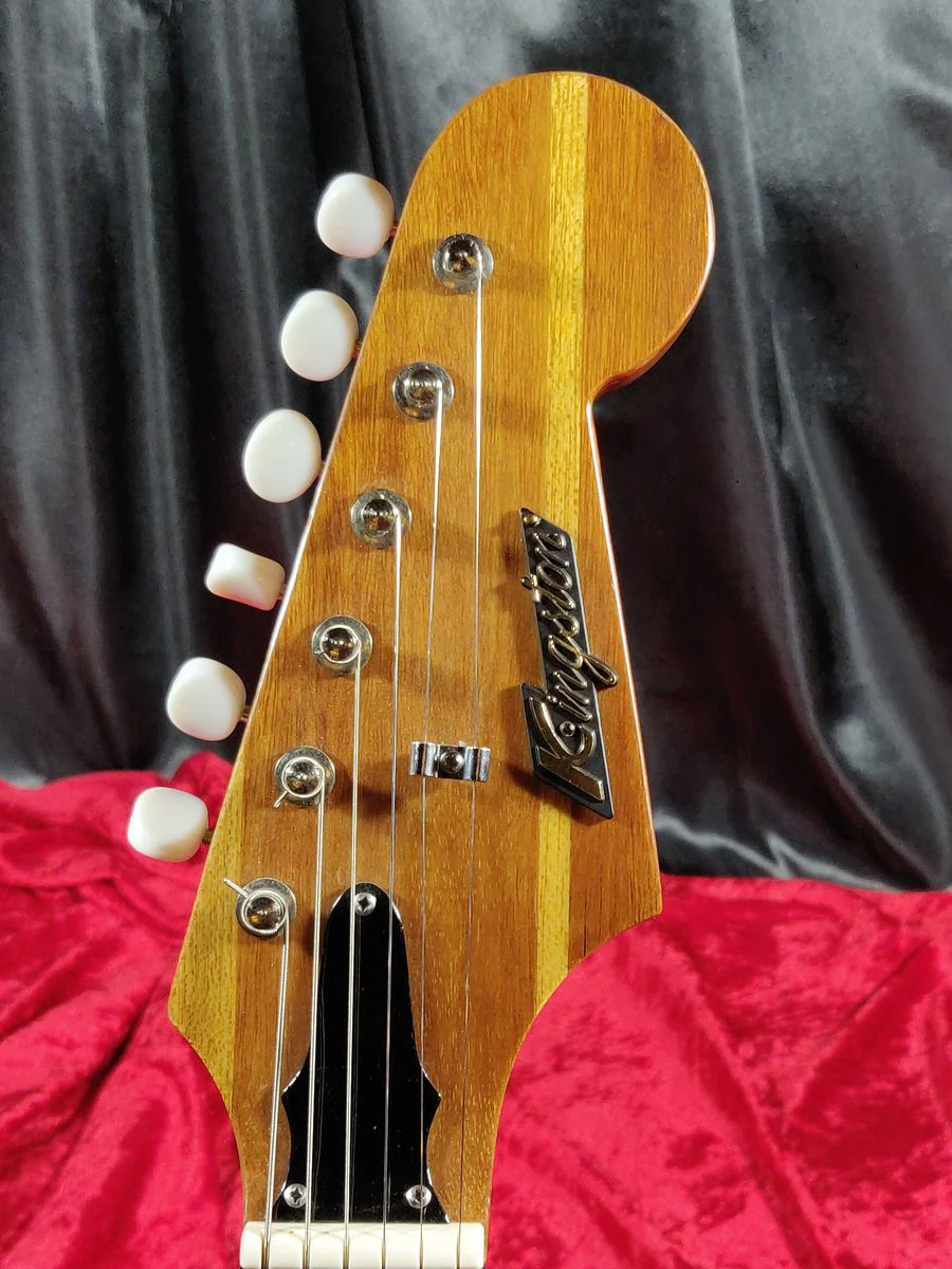 Kingston Electric Guitar 1960's Cherry Burst - Image 7