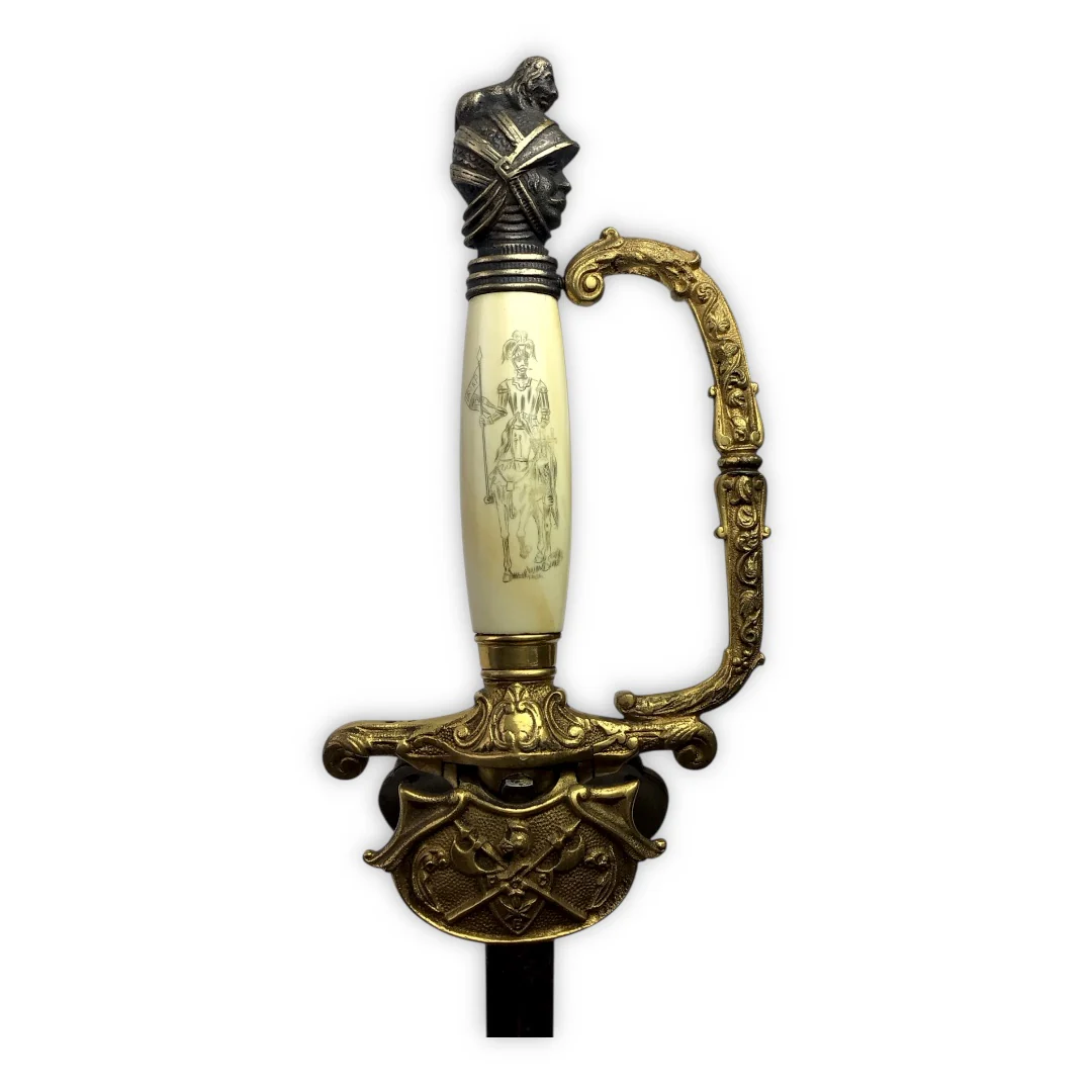 Knights of Pythias Ceremonial Sword - Named Frank V. Wade, F.C.B. Motto - Image 10