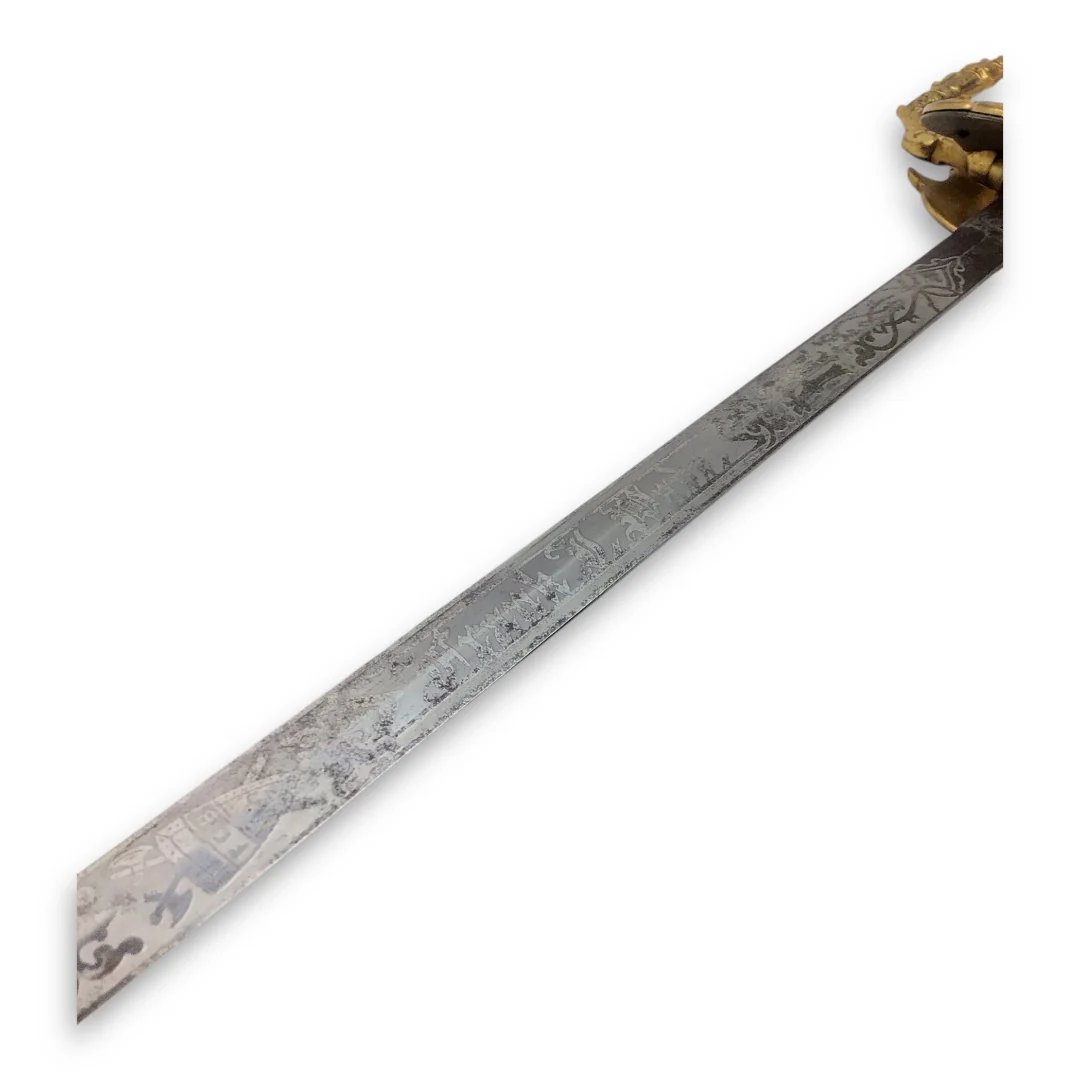Knights of Pythias Ceremonial Sword - Named Frank V. Wade, F.C.B. Motto - Image 11