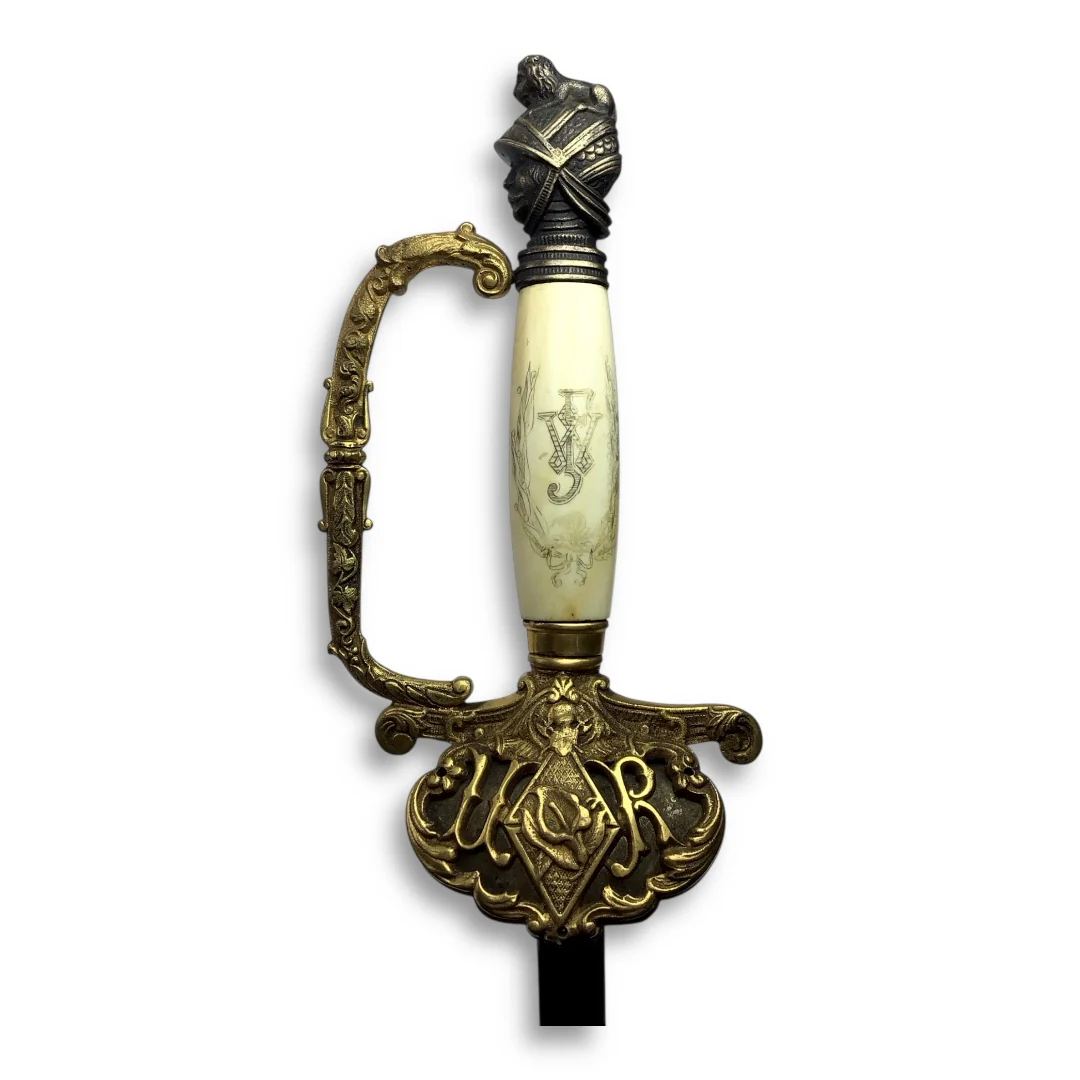 Knights of Pythias Ceremonial Sword - Named Frank V. Wade, F.C.B. Motto - Image 8