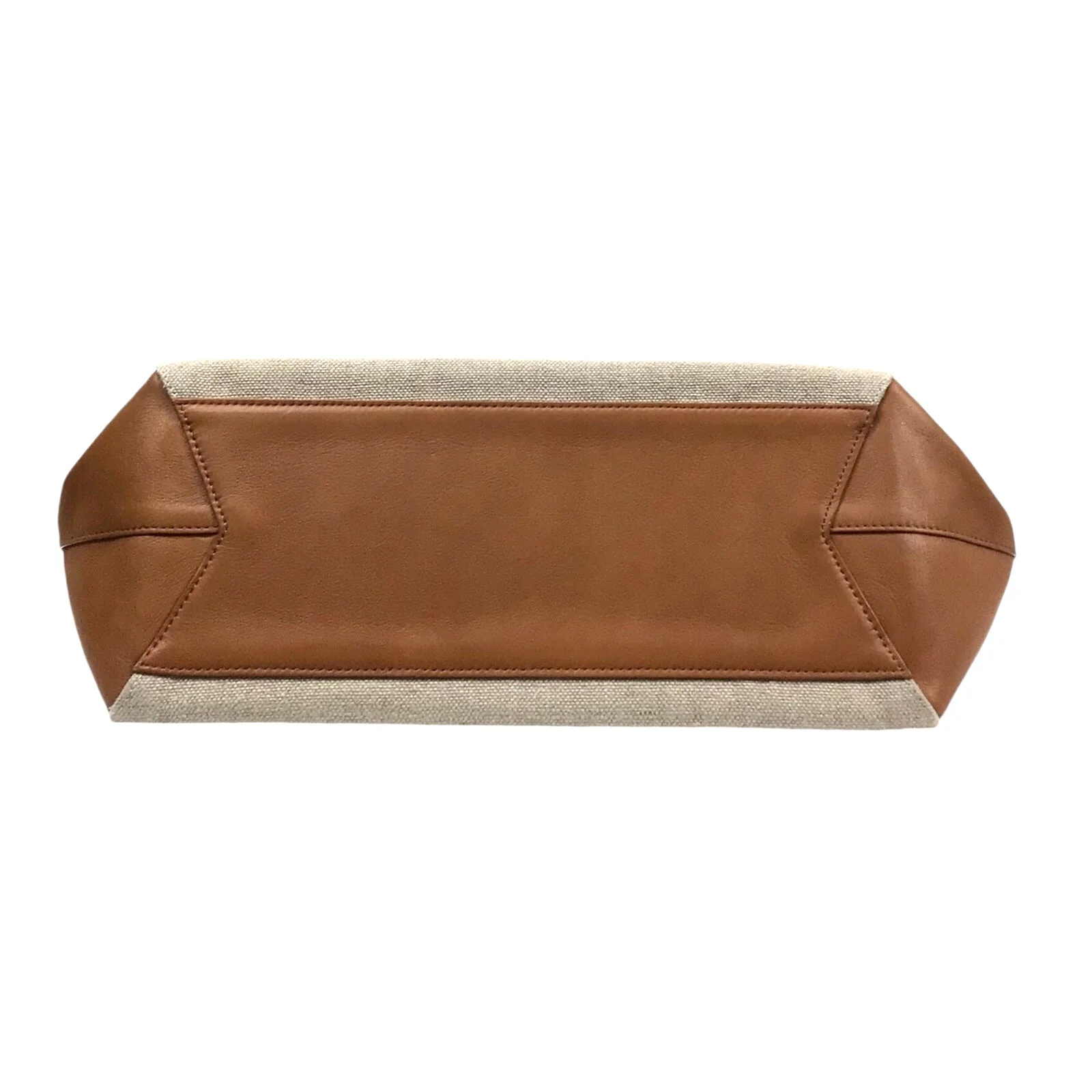 Little Liffner Tote - Canvas and Brown Leather - Image 7