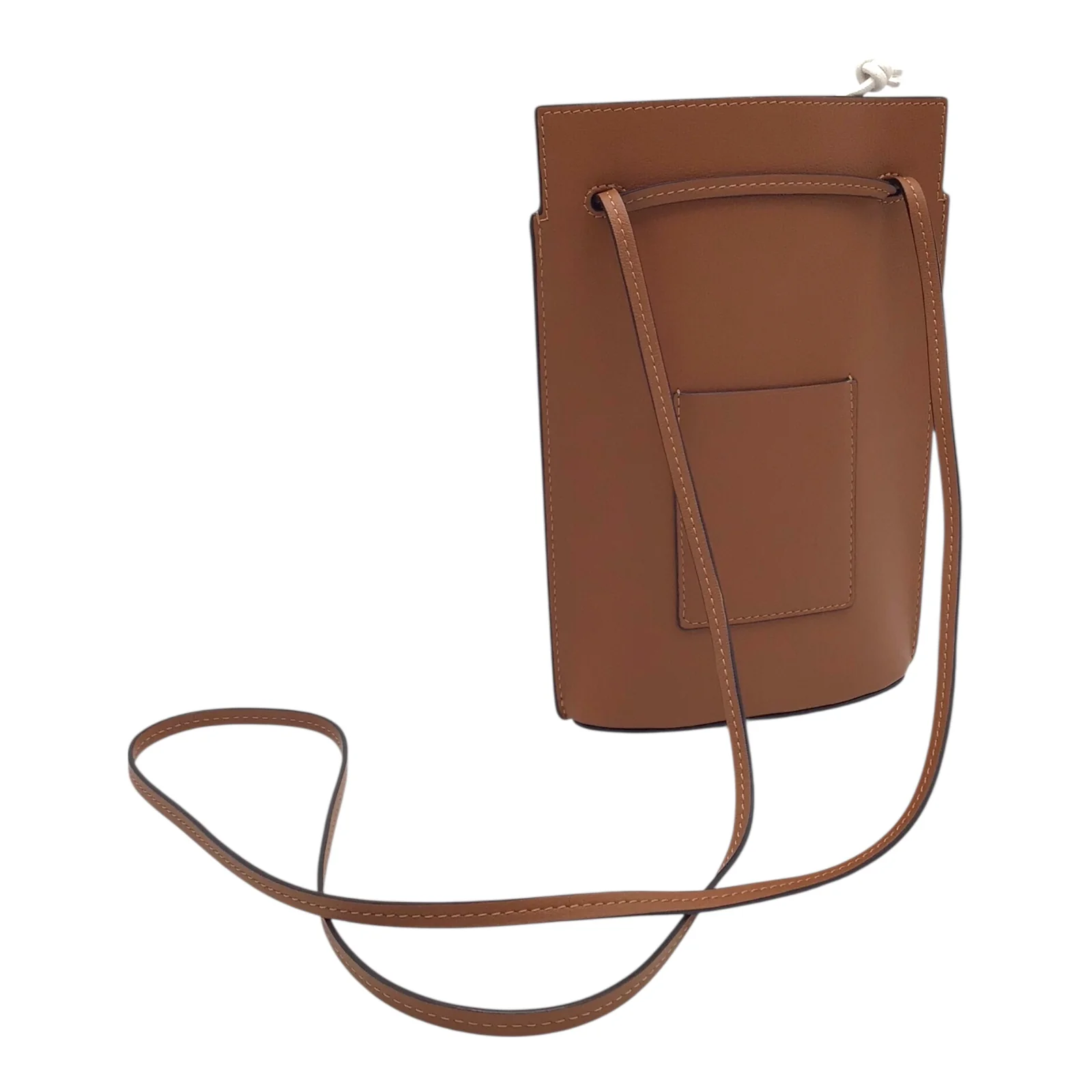 Loewe “Dice” Pocket Bag in Gold Calfskin Leather – Anagram Logo, Crossbody Style, With Dust Bag - Image 2