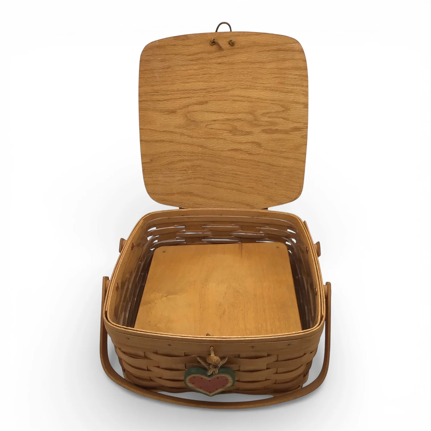Longaberger Cake Basket with Insert, Protector, and Tie-On - Image 2