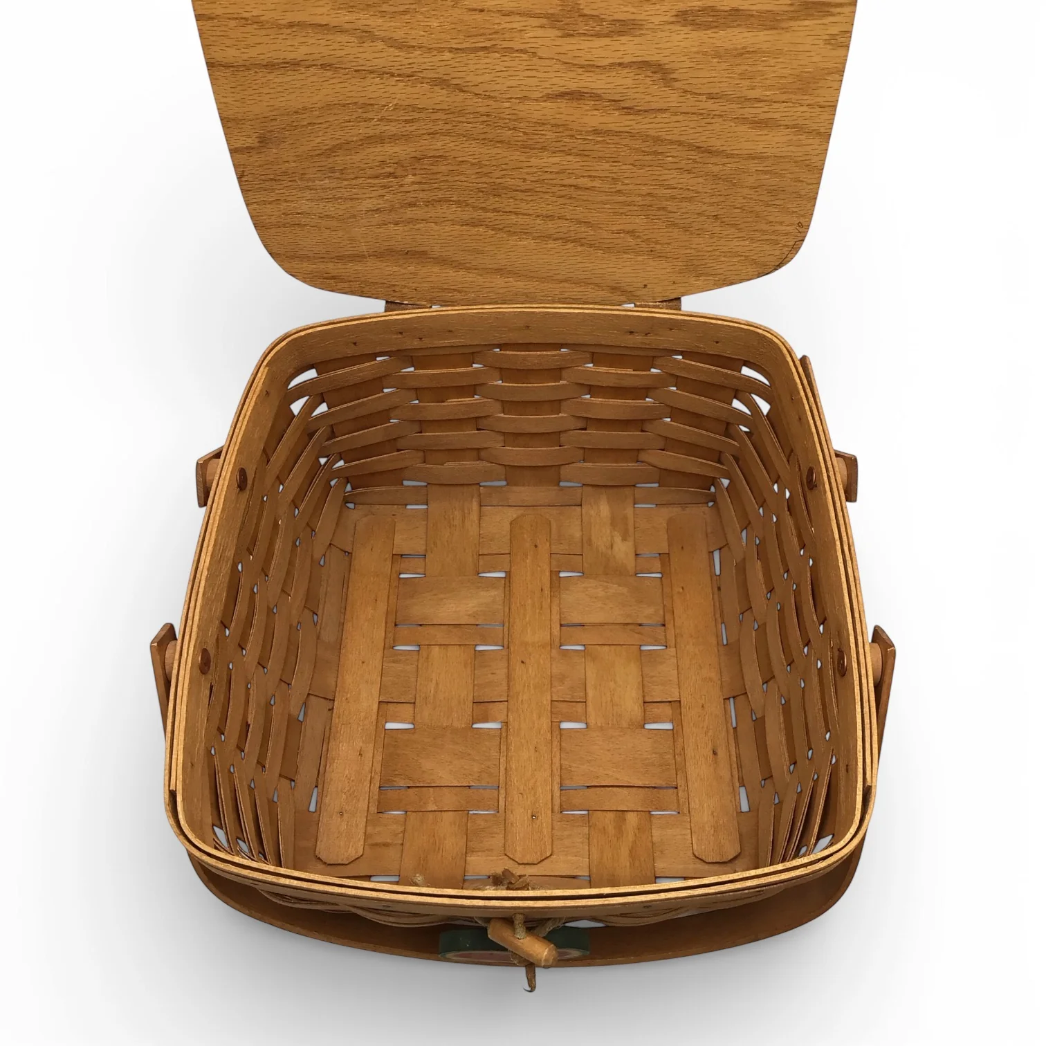 Longaberger Cake Basket with Insert, Protector, and Tie-On - Image 4