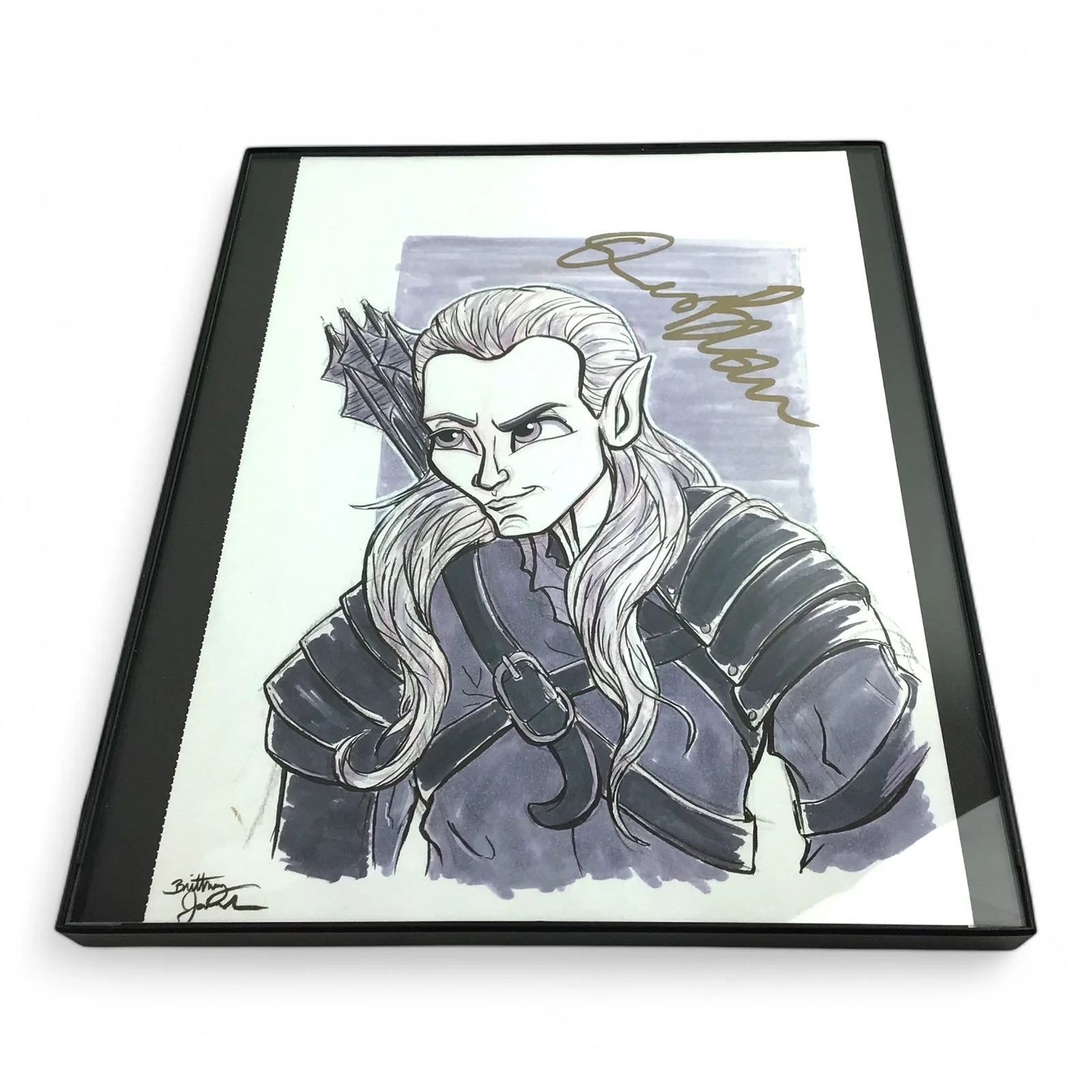 Lord of the Rings Caricature of Legolas Signed by Orlando Bloom JSA Certified - Image 4