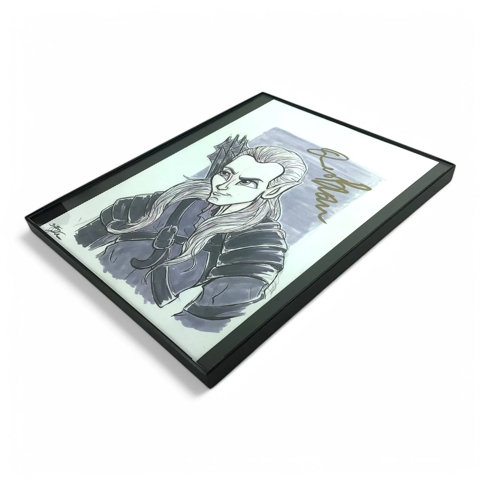 Lord of the Rings Caricature of Legolas Signed by Orlando Bloom JSA Certified - Image 5