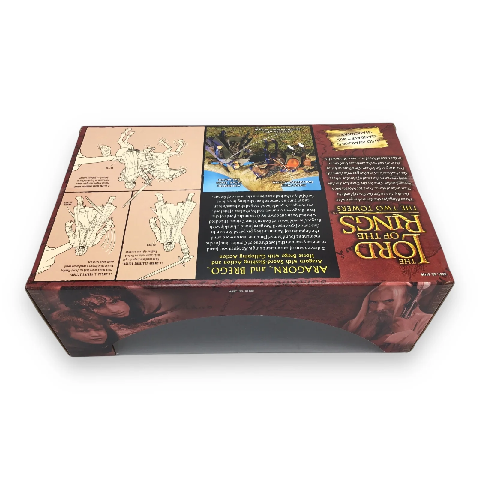 Lord of the Rings Fellowship of the Ring Deluxe Horse and Rider Set – Aragorn & Brego (Toy Biz, 2002, Sealed) - Image 6