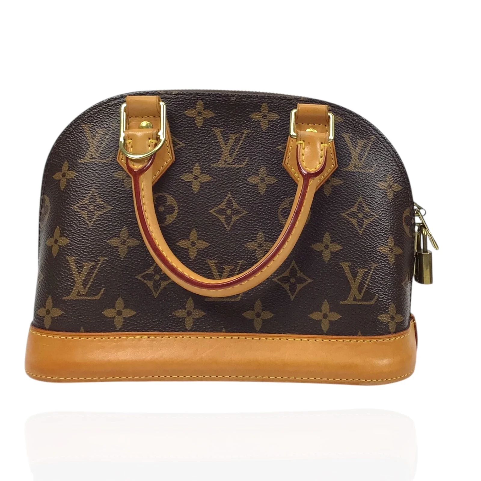 Louis Vuitton Alma BB in Monogram Canvas with Vachetta Trim & Gold Hardware - Image 5